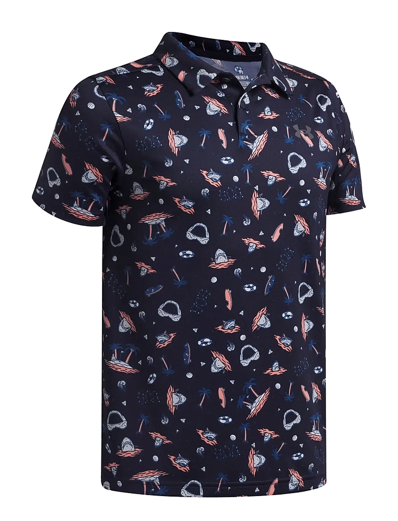 Under Armour - UA Matchplay Printed Polo - oberteile & t-shirts - midnight navy - 2