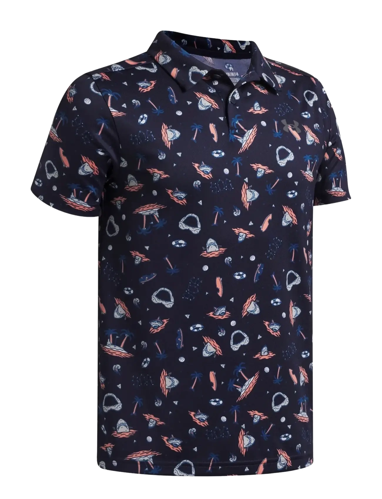 Under Armour - UA Matchplay Printed Polo - lyhythihaiset - midnight navy - 2