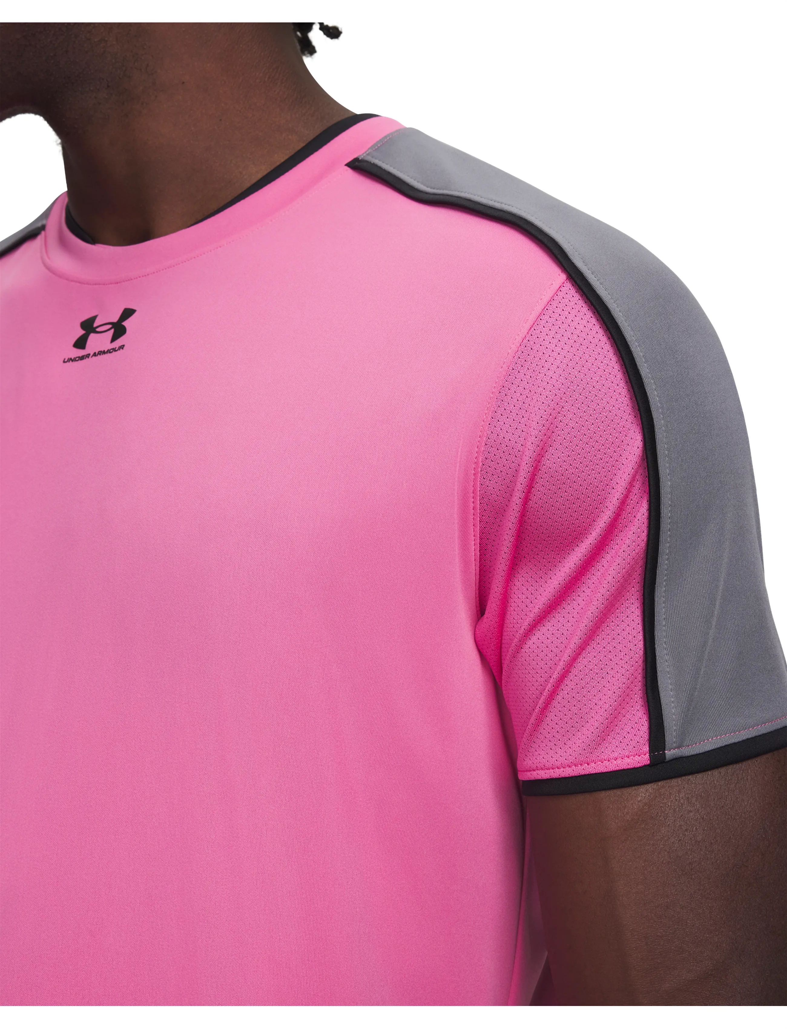 Under Armour - UA M Challenger Train SS - t-shirts - pink frenzy - 4