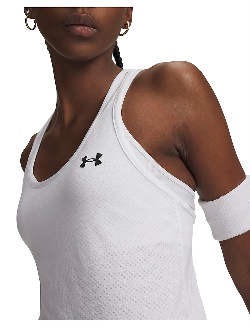 Under Armour - Tech Mesh Racer Tank - tanktops - white - 4