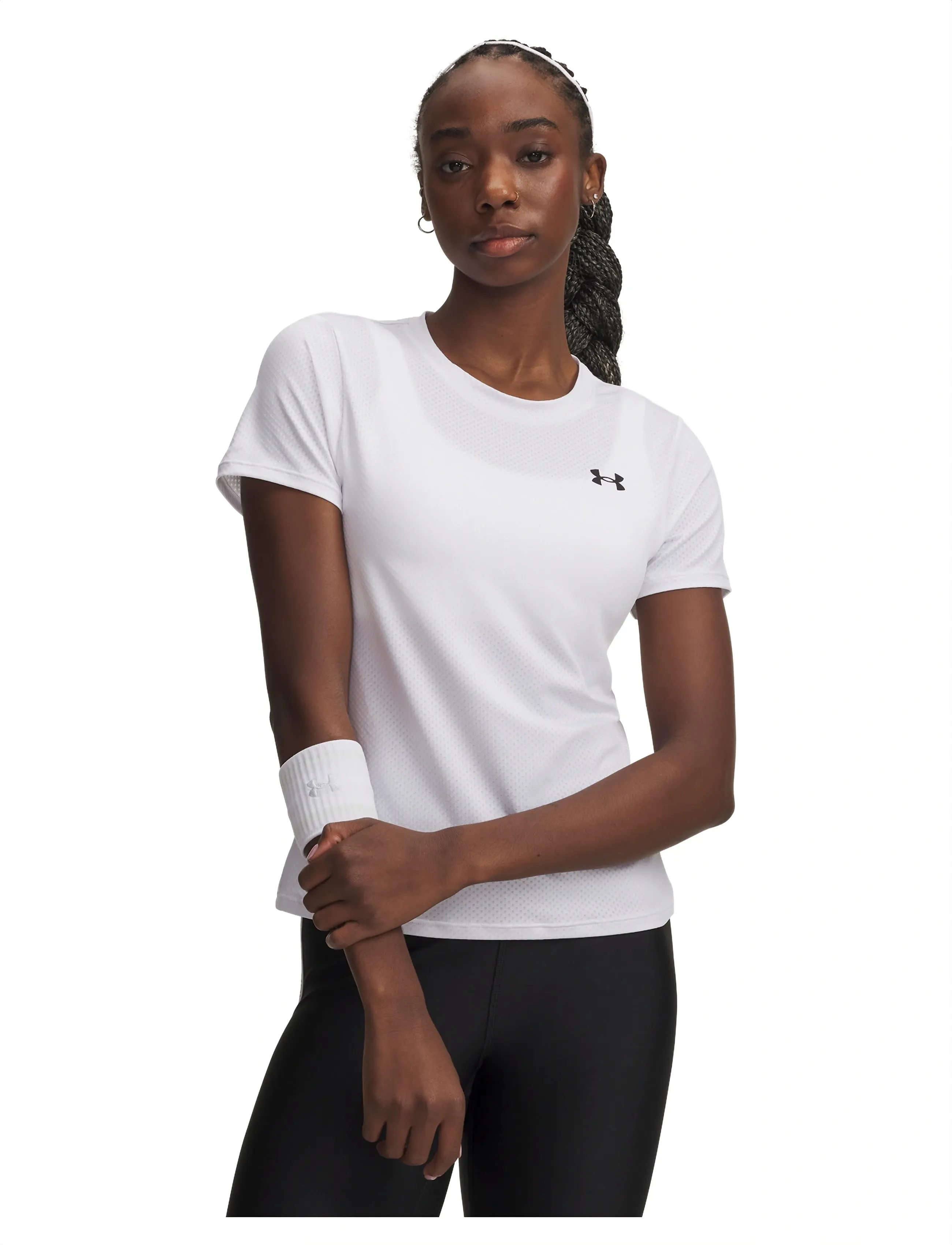 Under Armour Tech Mesh Ss, Kvinder, Teknisk Mesh T-Shirt, Hvid, Str: XXL