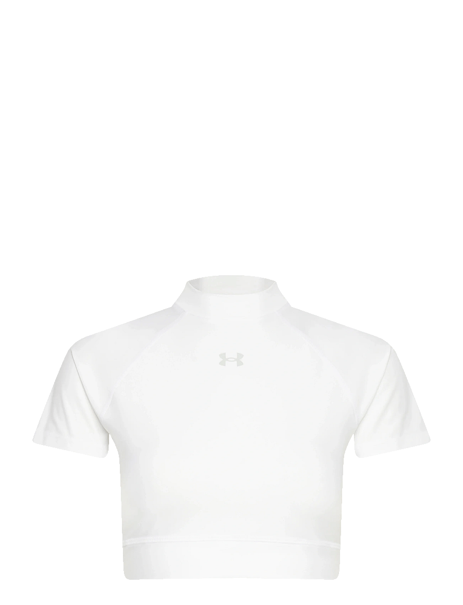 Under Armour - HeatGear Crop Mock SS - crop-tops - white - 1