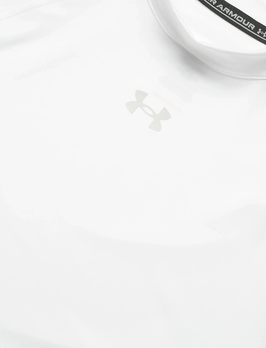 Under Armour - HeatGear Crop Mock SS - crop-tops - white - 5