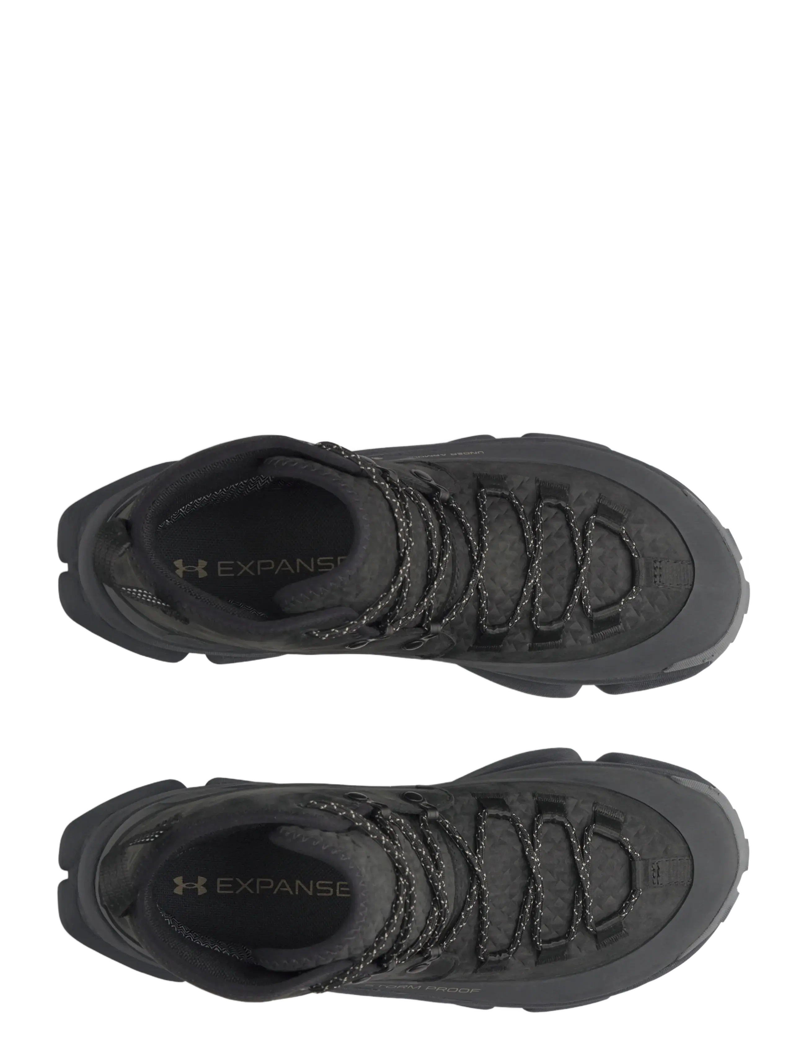 Under Armour - Charged Expanse Mid LTHR WP - vandringsskor - black - 3