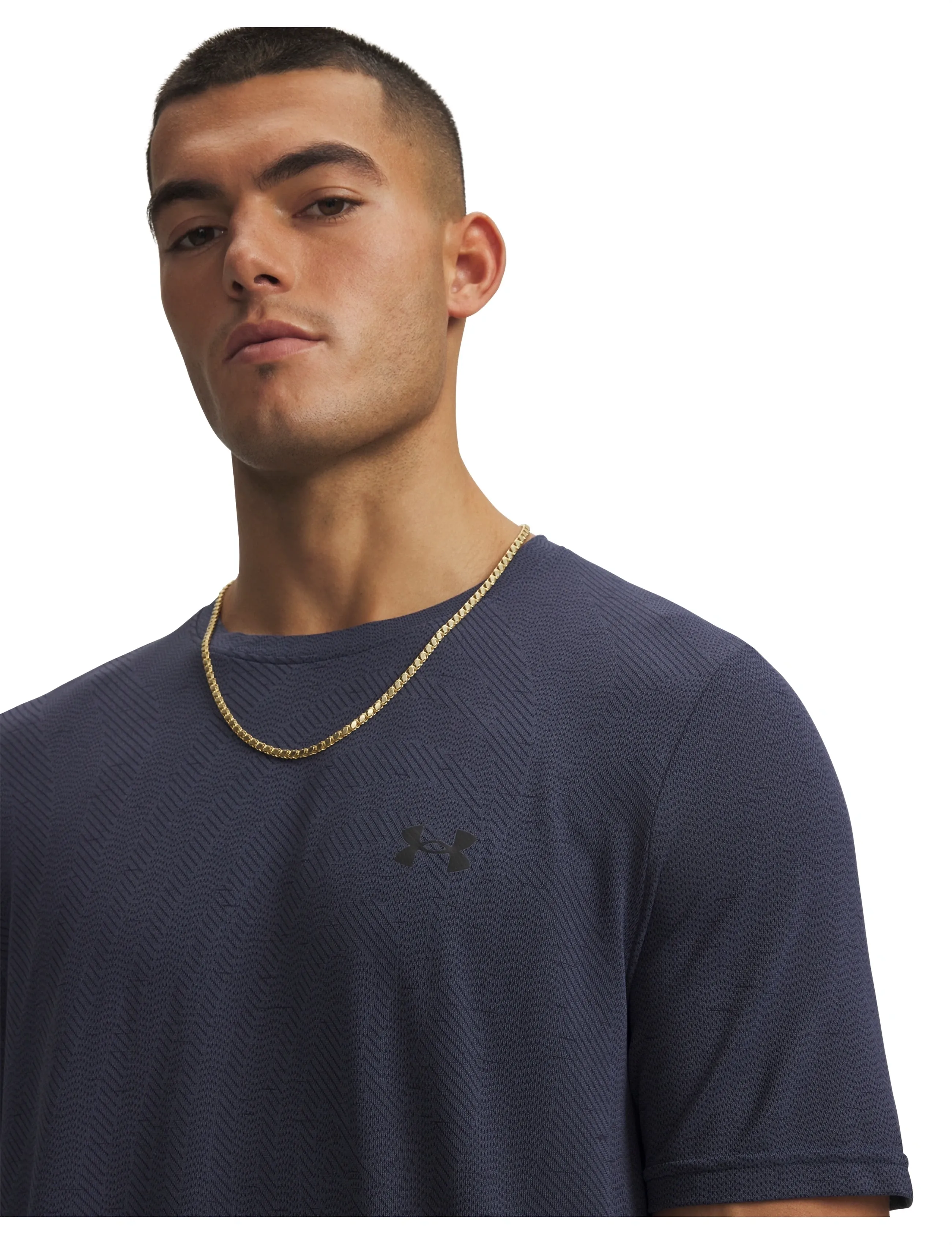 Under Armour - Vanish Seamless Novelty SS - t-shirts - downpour gray - 4