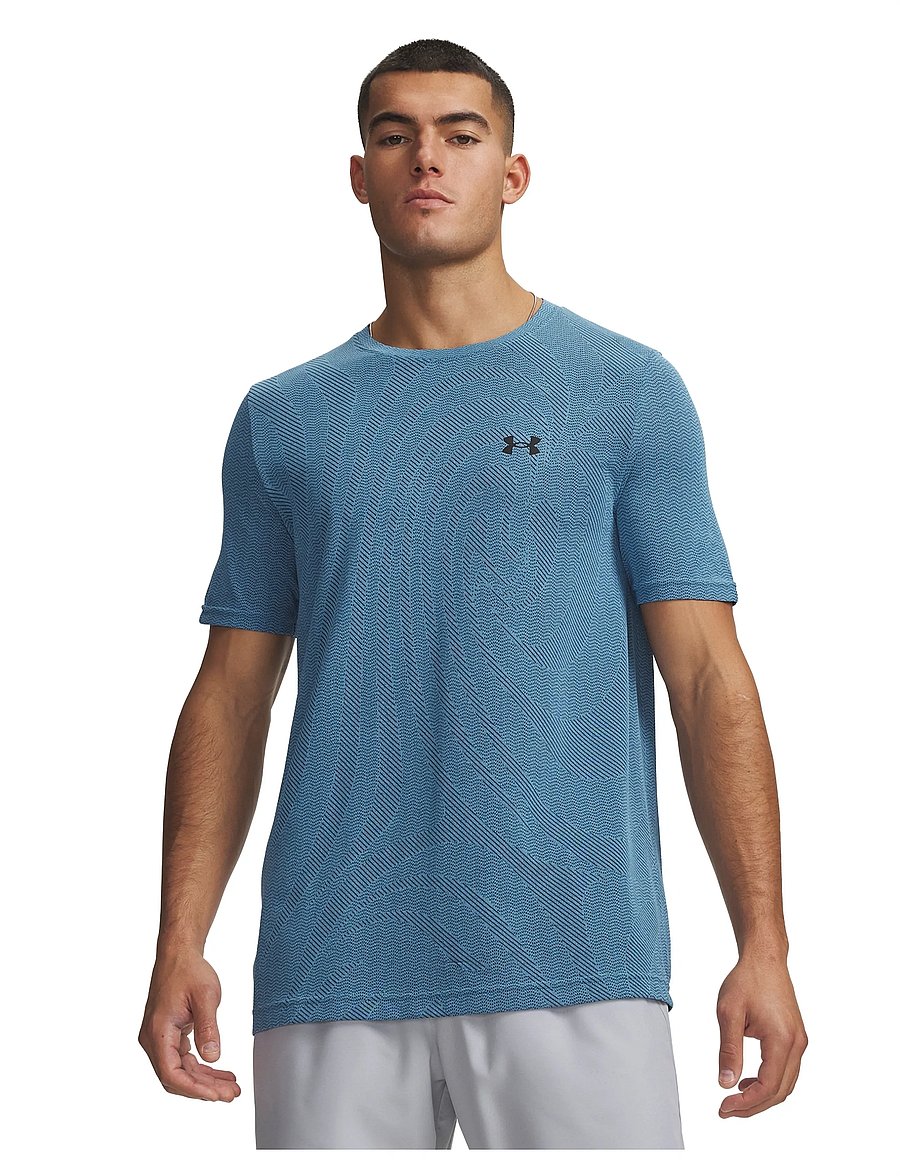 Under Armour - Vanish Seamless Novelty SS - t-shirts - fresco blue - 0