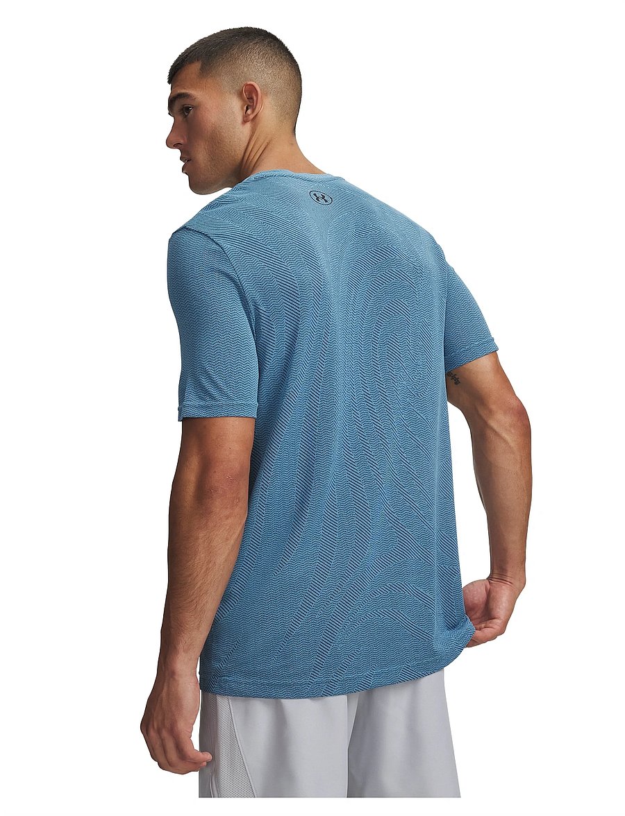 Under Armour - Vanish Seamless Novelty SS - t-shirts - fresco blue - 3