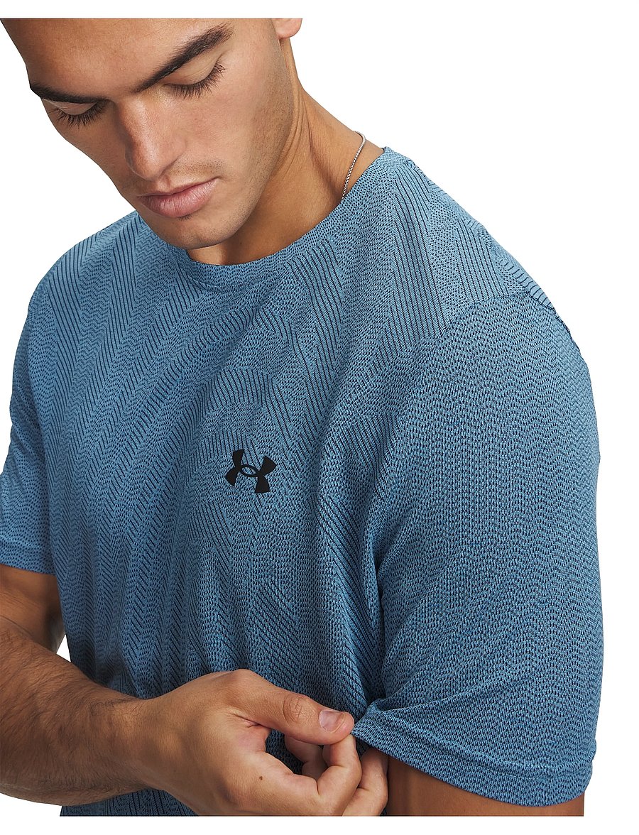 Under Armour - Vanish Seamless Novelty SS - t-shirts - fresco blue - 4