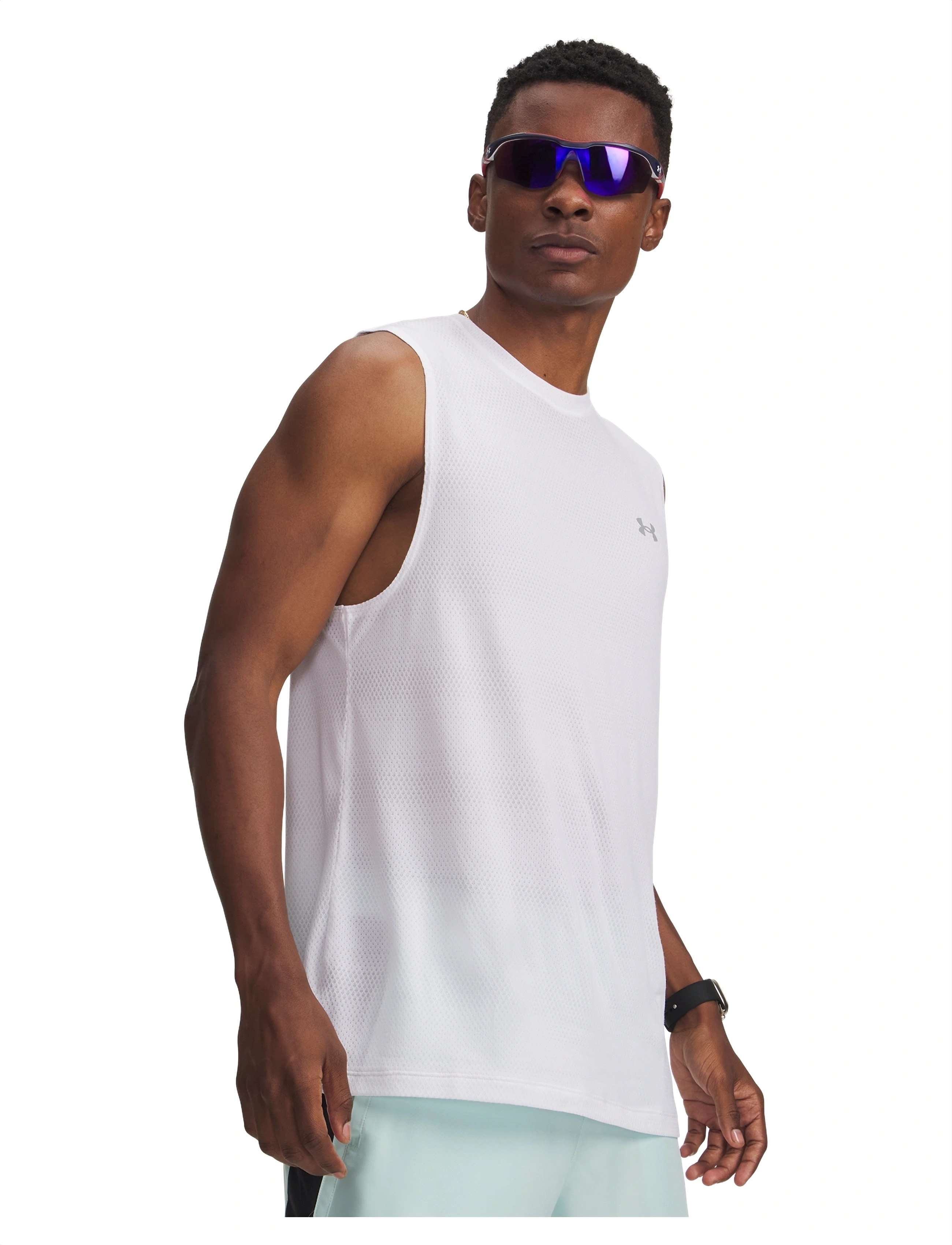 Under Armour Ua Velociti Tank, S, White, Sport Overdele > Sport Tank Overdele, Herre
