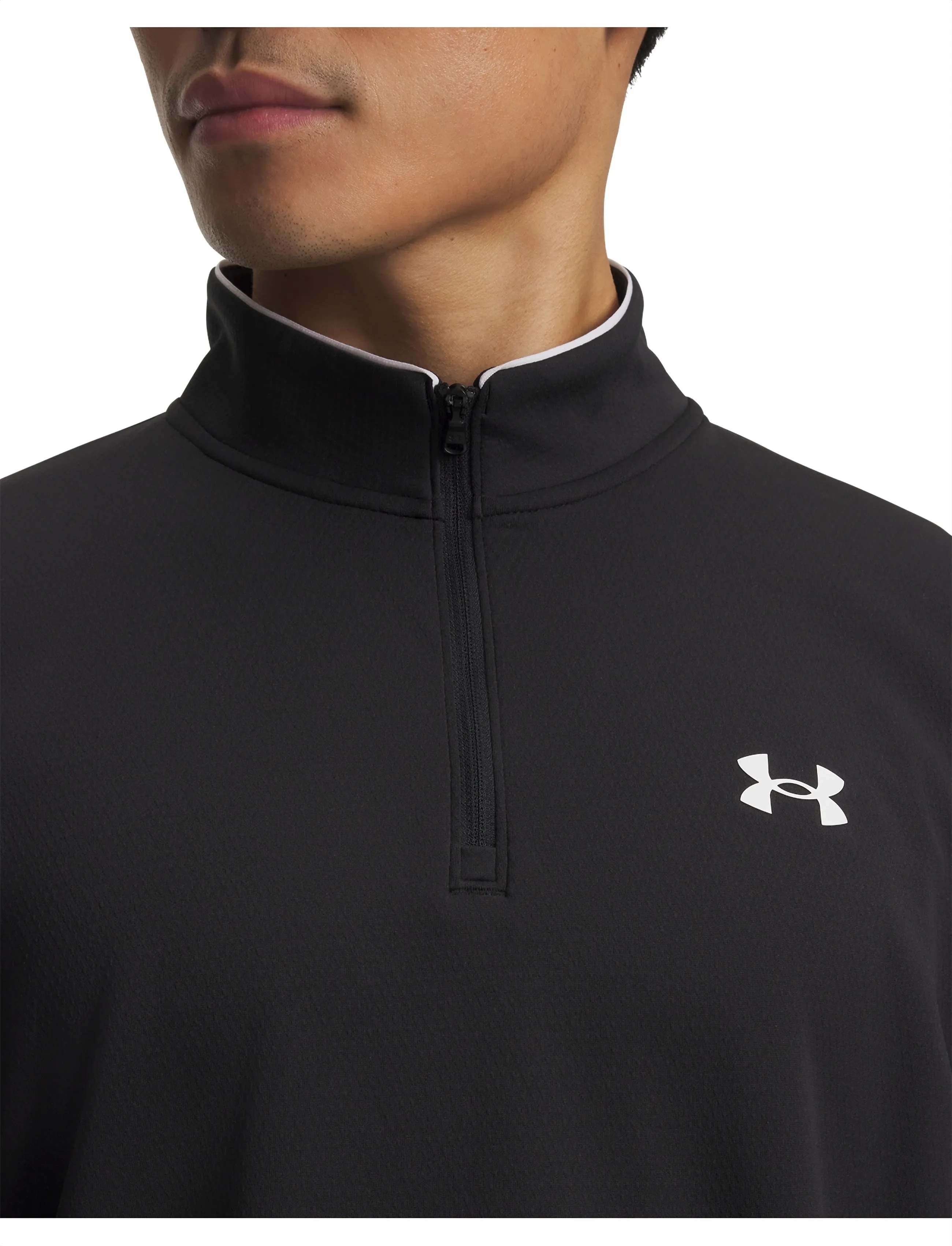 Under Armour - UA MatchPlay 1/4 Zip - fleece & mellanlager - black - 4