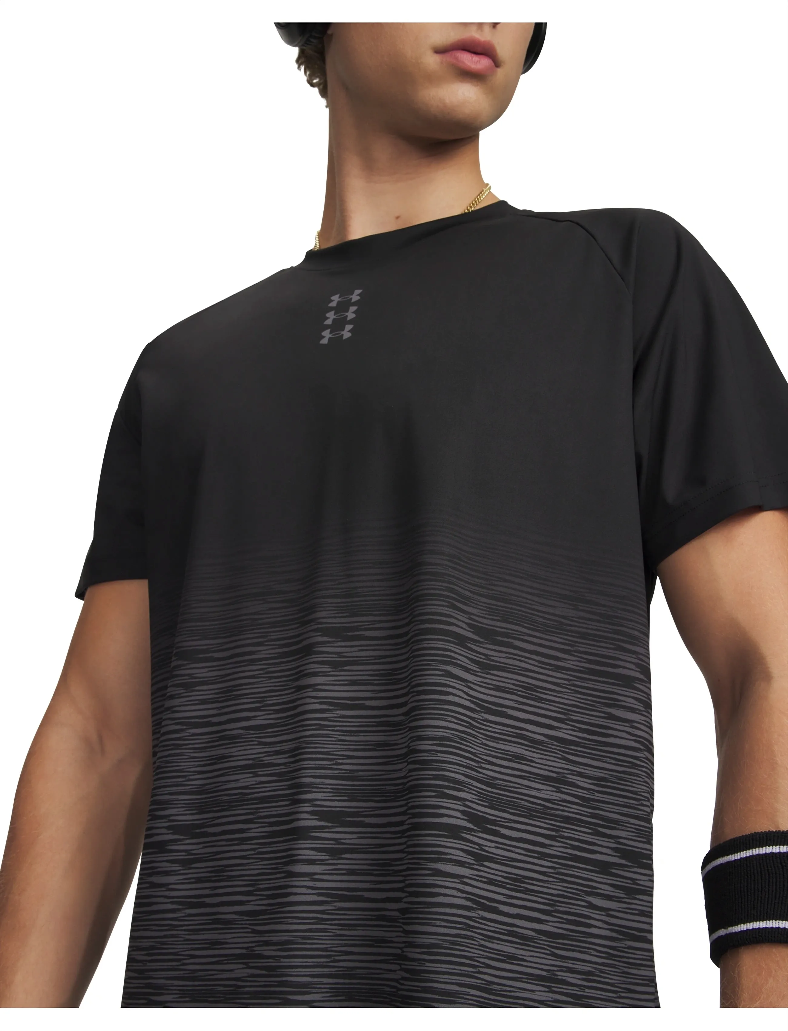Under Armour - UA Hoops SS Shooting Shirt - t-shirts - black - 4