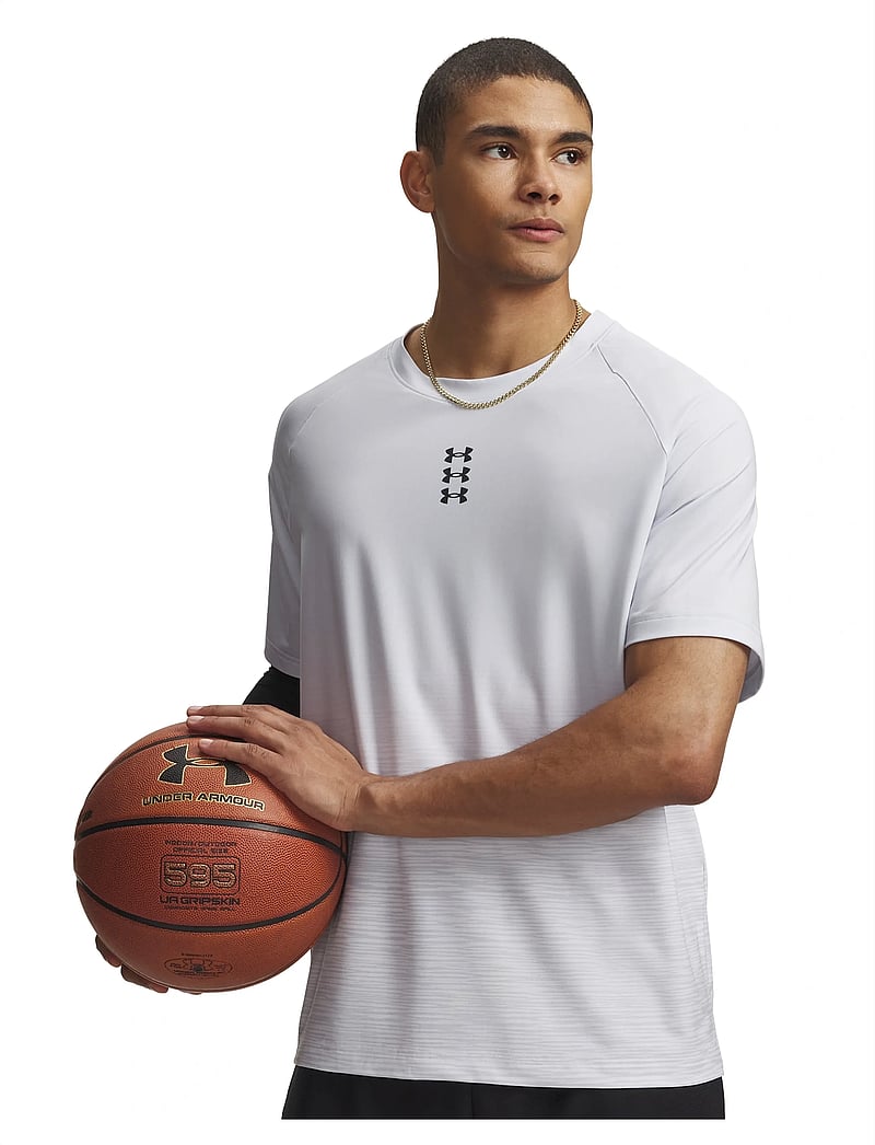 Under Armour - UA Hoops SS Shooting Shirt - t-krekli - halo gray - 0