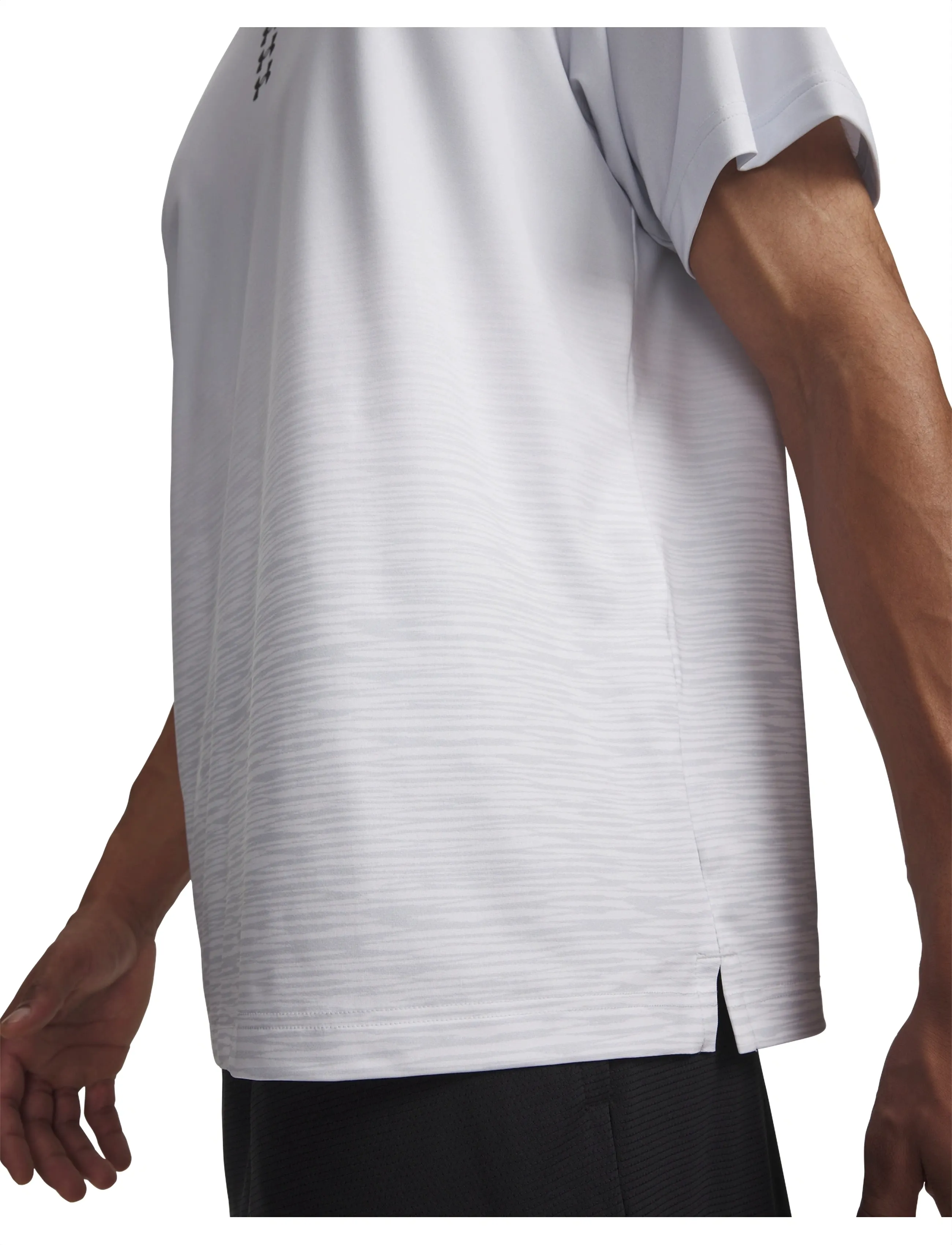 Under Armour - UA Hoops SS Shooting Shirt - t-shirts - halo gray - 4