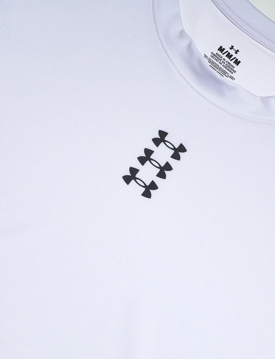 Under Armour - UA Hoops SS Shooting Shirt - t-shirts - halo gray - 5