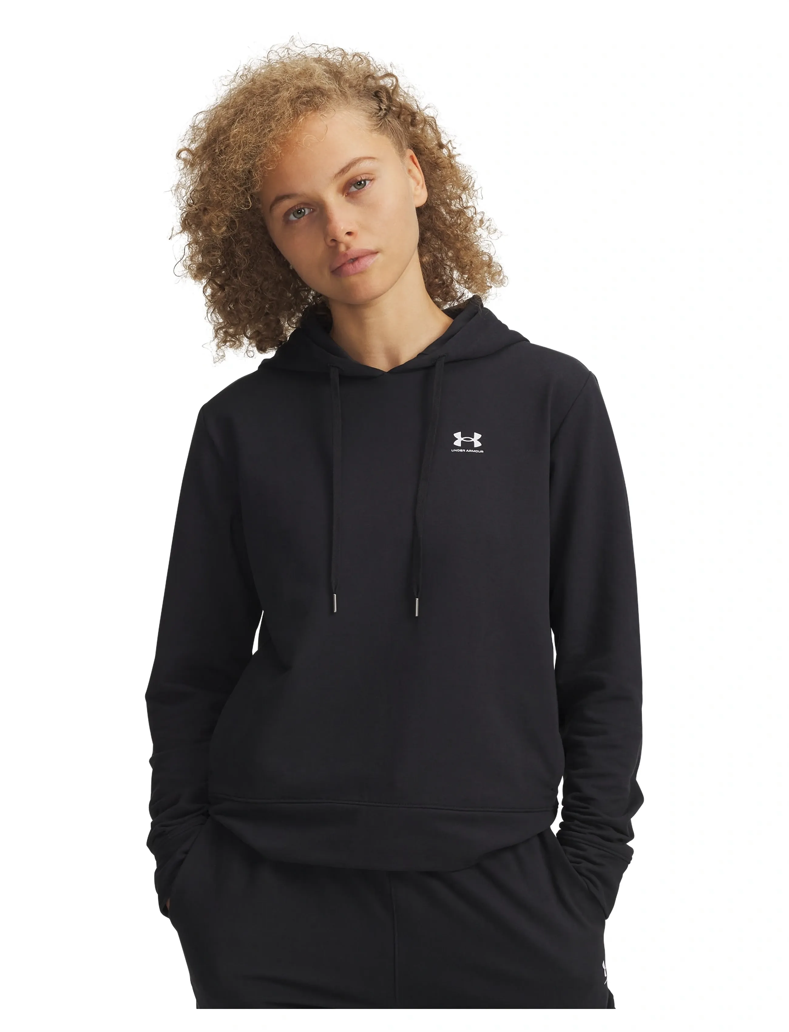 Under Armour Sport Terry Hoodie, Sport Frotté Hættetrøje, Sort, Str: S