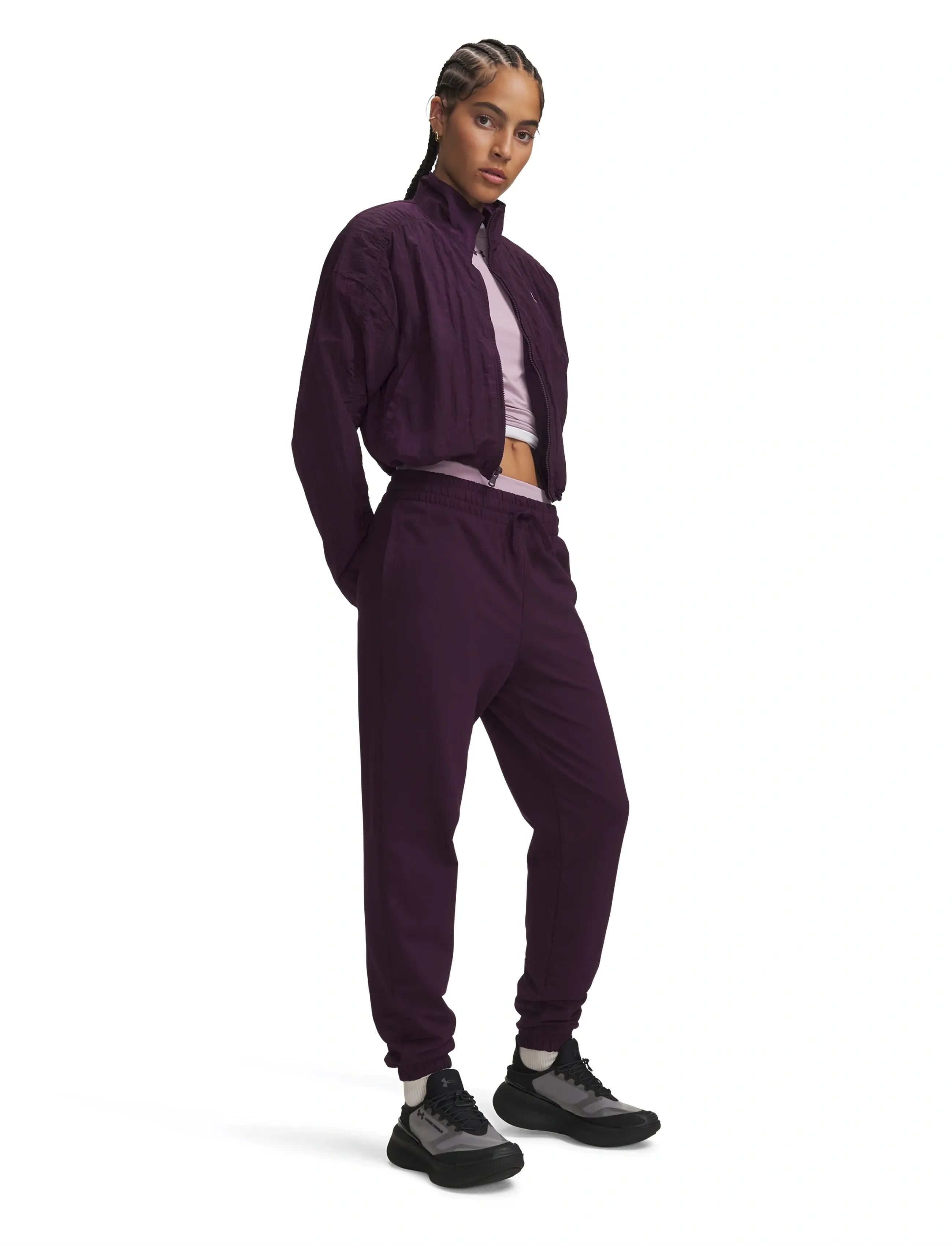 Under Armour - Sport Terry Jogger - trainingshosen - purple echo - 4