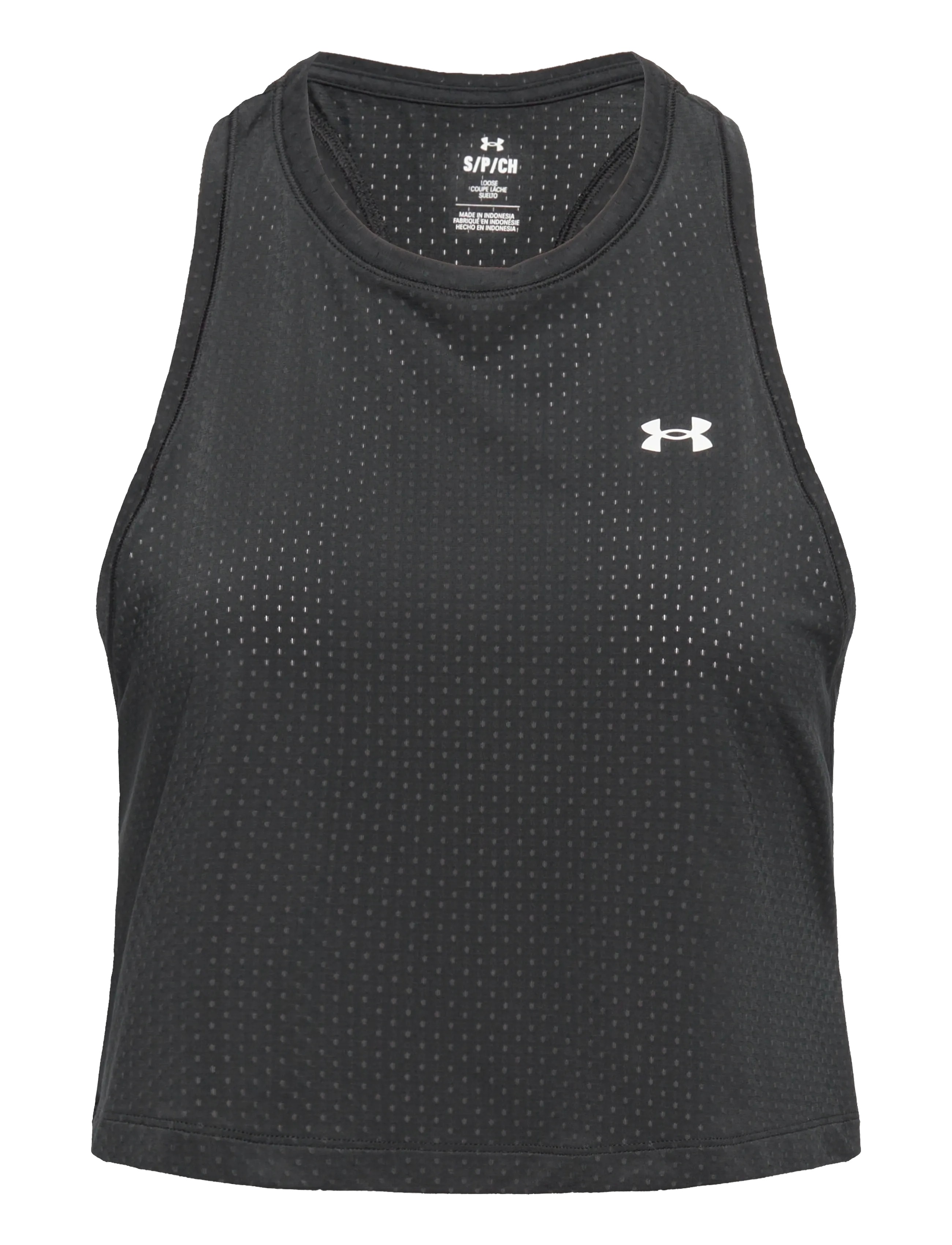 Under Armour Tech Sport Mesh Crop Tank - Under Armour - BLACK / black