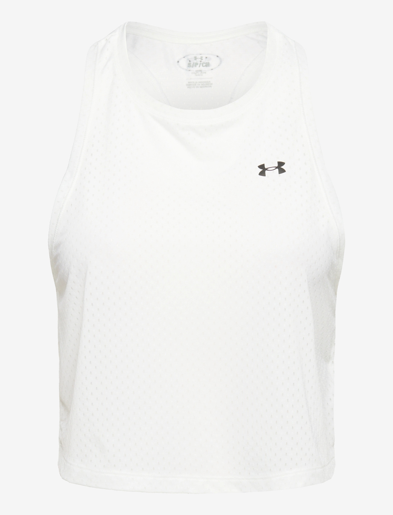 Under Armour - Tech Sport Mesh Crop Tank - nabapluusid - white - 0