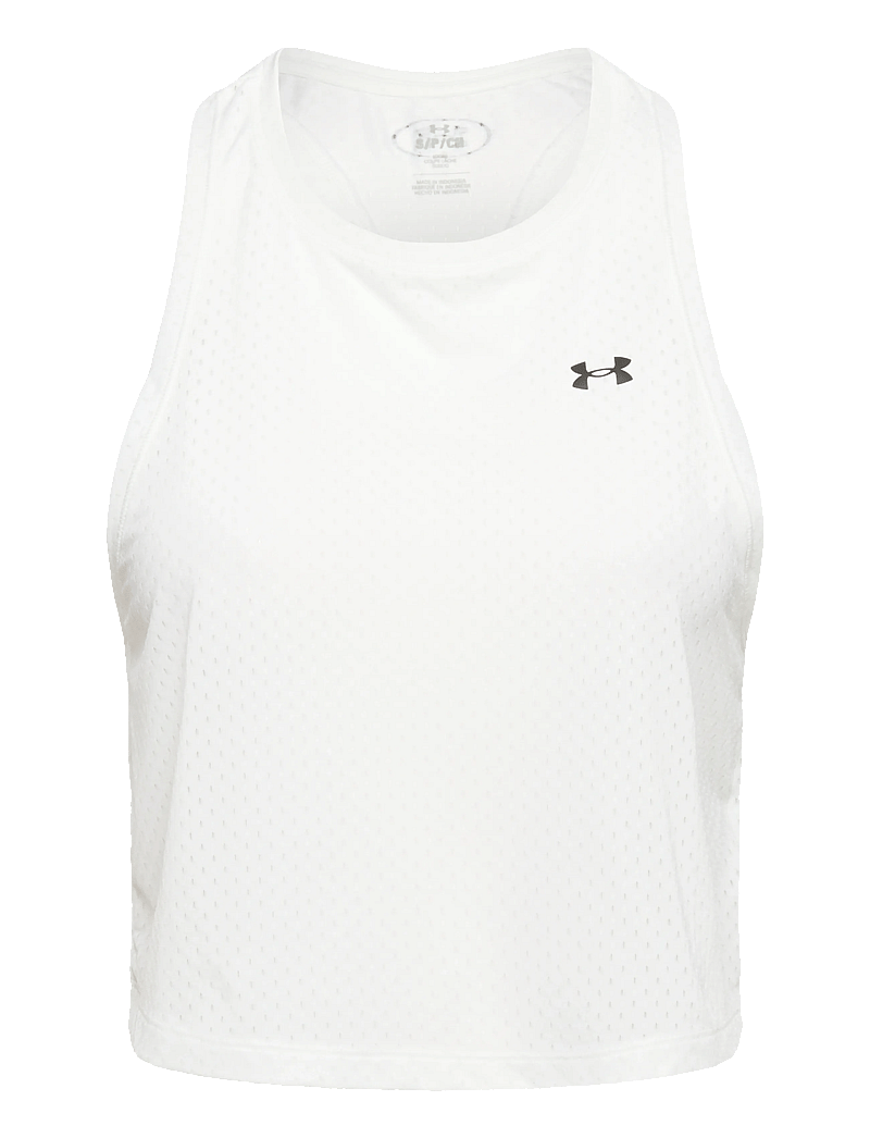 Under Armour - Tech Sport Mesh Crop Tank - nabapluusid - white - 0