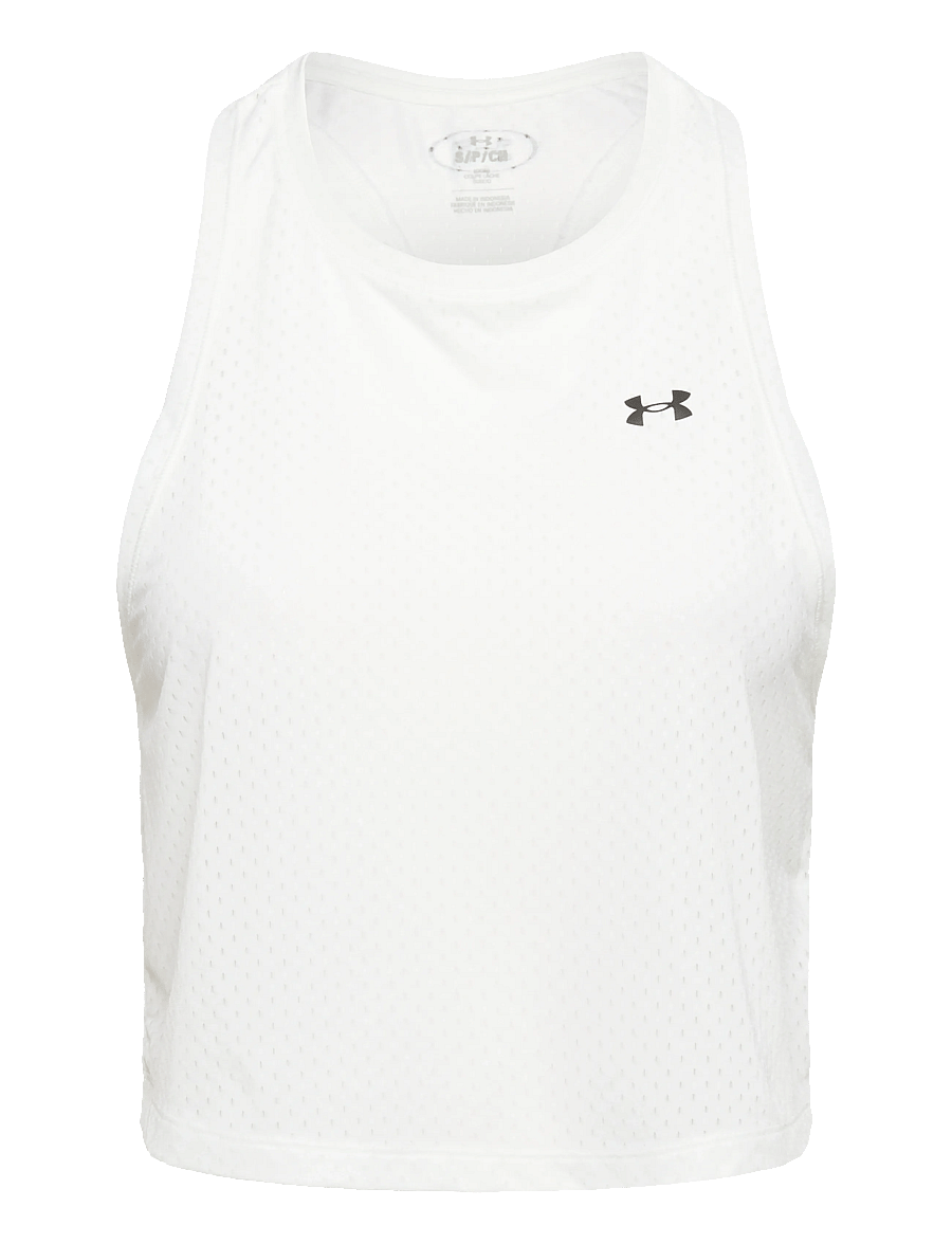 Under Armour - Tech Sport Mesh Crop Tank - crop tops - white - 0