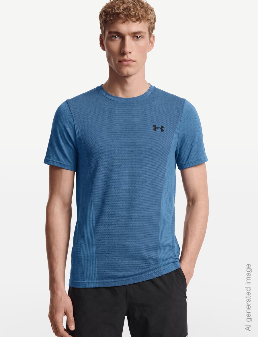 Under Armour - Vanish Seamless SS - t-shirts - aegean blue - 3