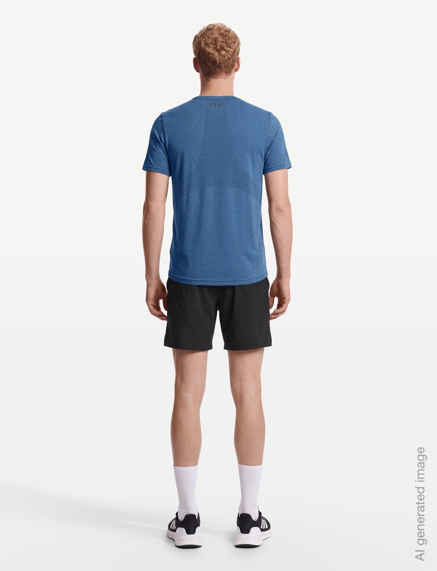 Under Armour - Vanish Seamless SS - t-shirts - aegean blue - 4