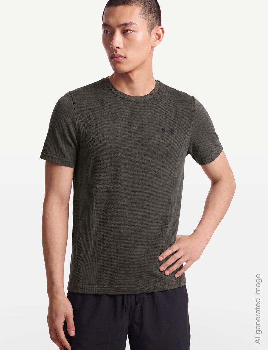 Under Armour - Vanish Seamless SS - t-shirts - marine od green - 3