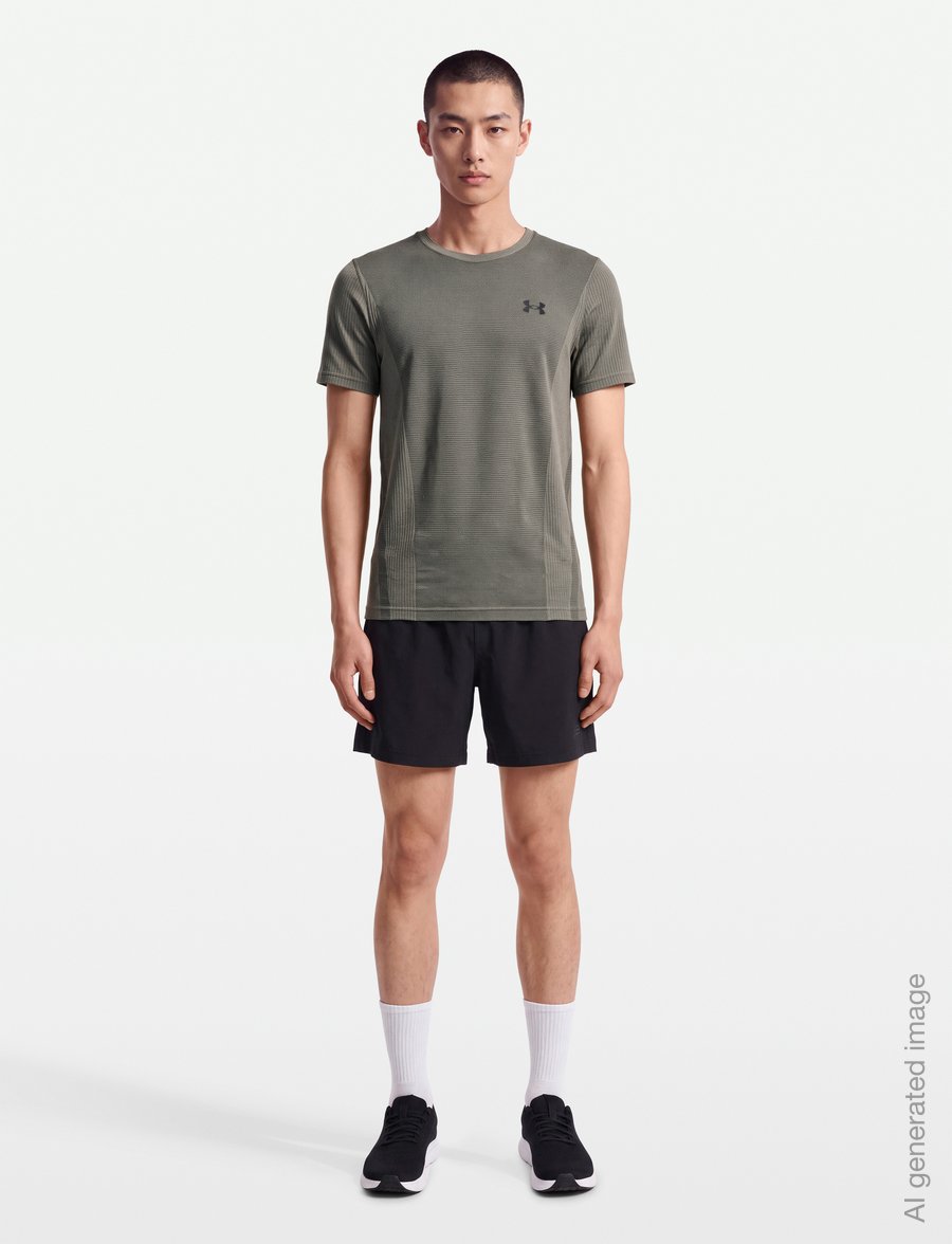 Under Armour - Vanish Seamless SS - t-shirts - timberwolf taupe - 0
