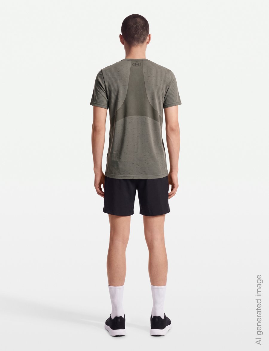 Under Armour - Vanish Seamless SS - t-shirts - timberwolf taupe - 4