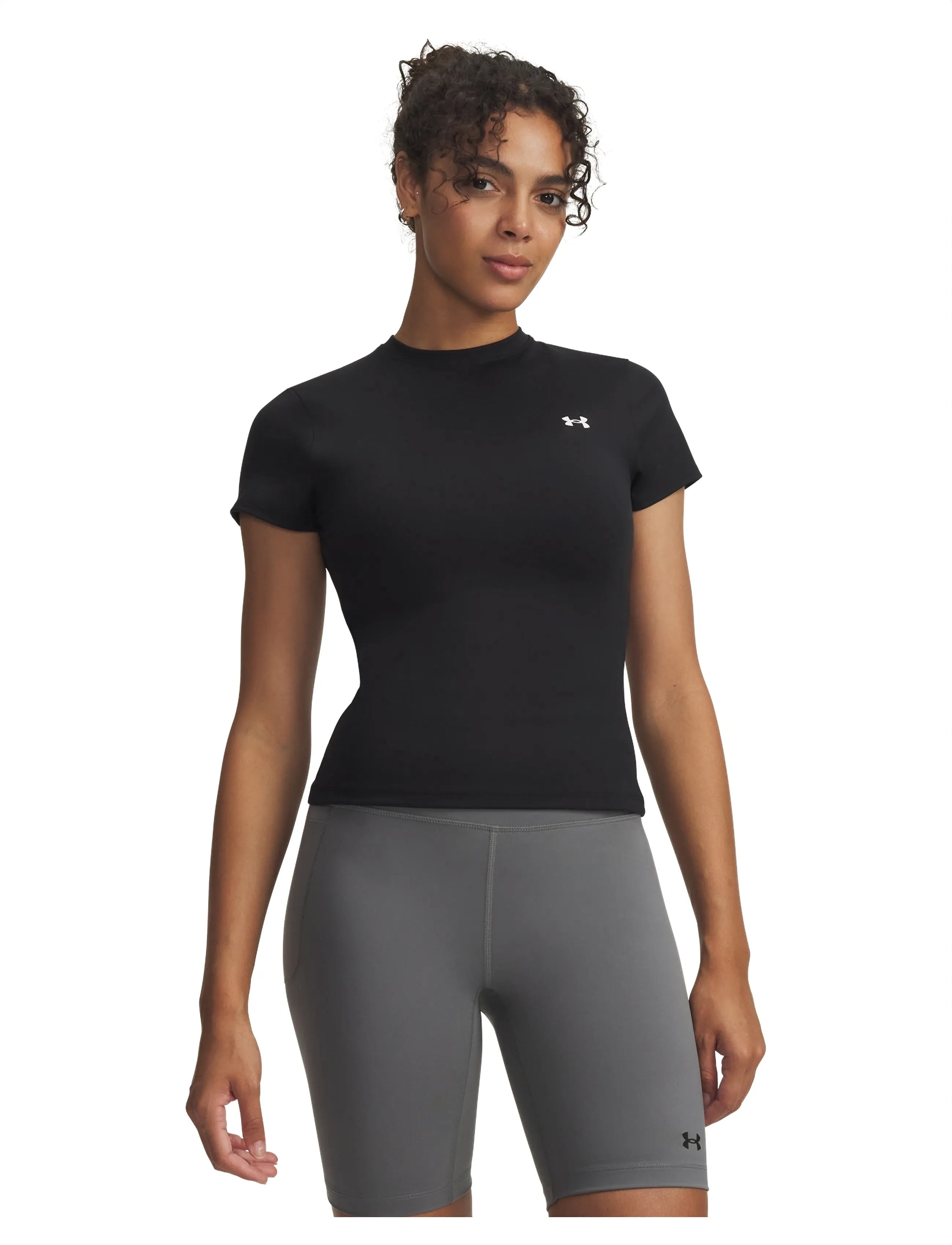 Under Armour Motion Fitted Ss Emea, XL, Black, Sports Overdele & T-shirts > Sport T-shirts, Dame
