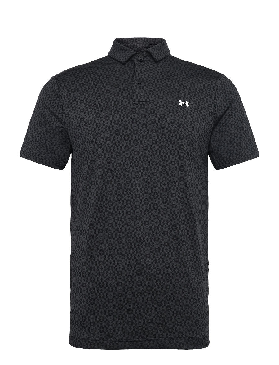 Under Armour - UA T2G Printed Polo - alussärgid ja t-särgid - black - 1