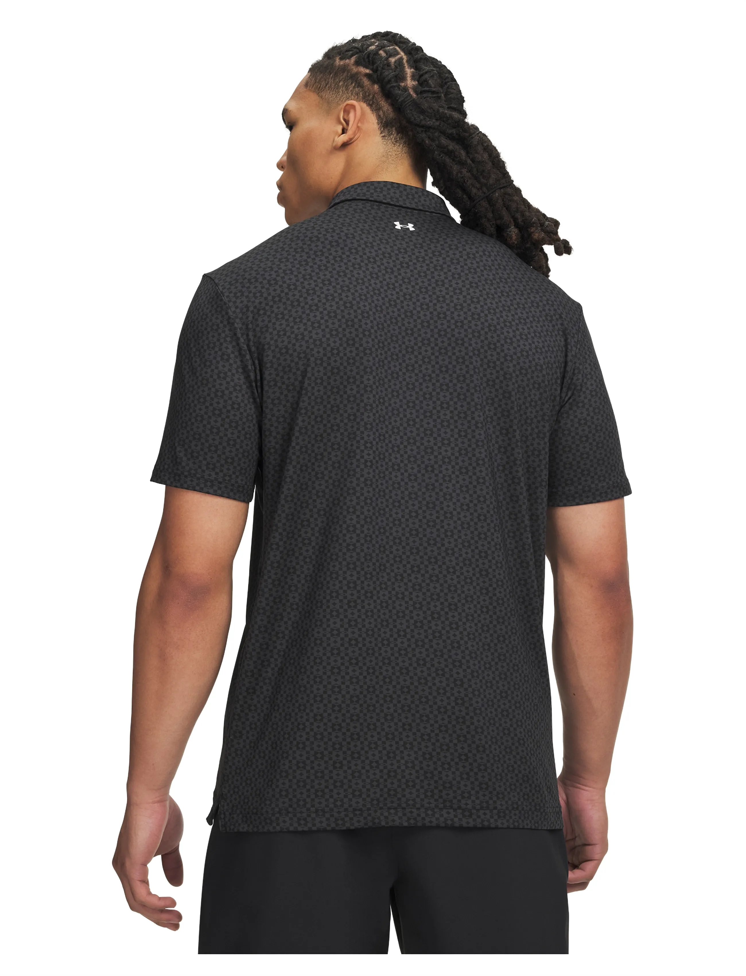 Under Armour - UA T2G Printed Polo - alussärgid ja t-särgid - black - 3
