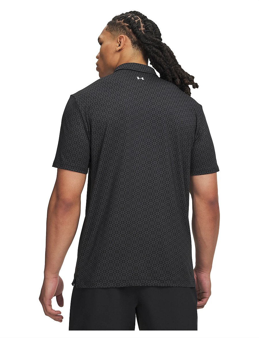 Under Armour - UA T2G Printed Polo - alussärgid ja t-särgid - black - 3