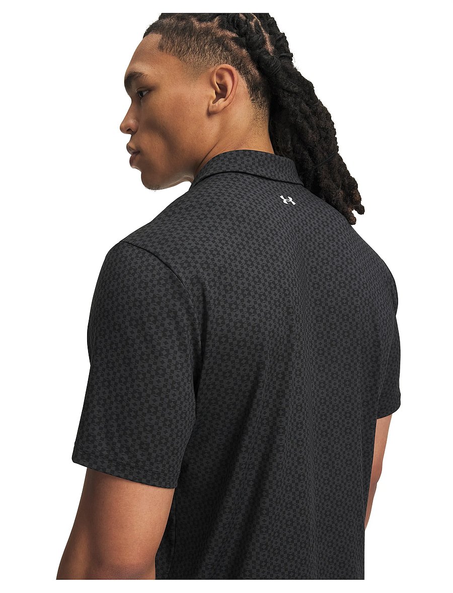 Under Armour - UA T2G Printed Polo - alussärgid ja t-särgid - black - 4