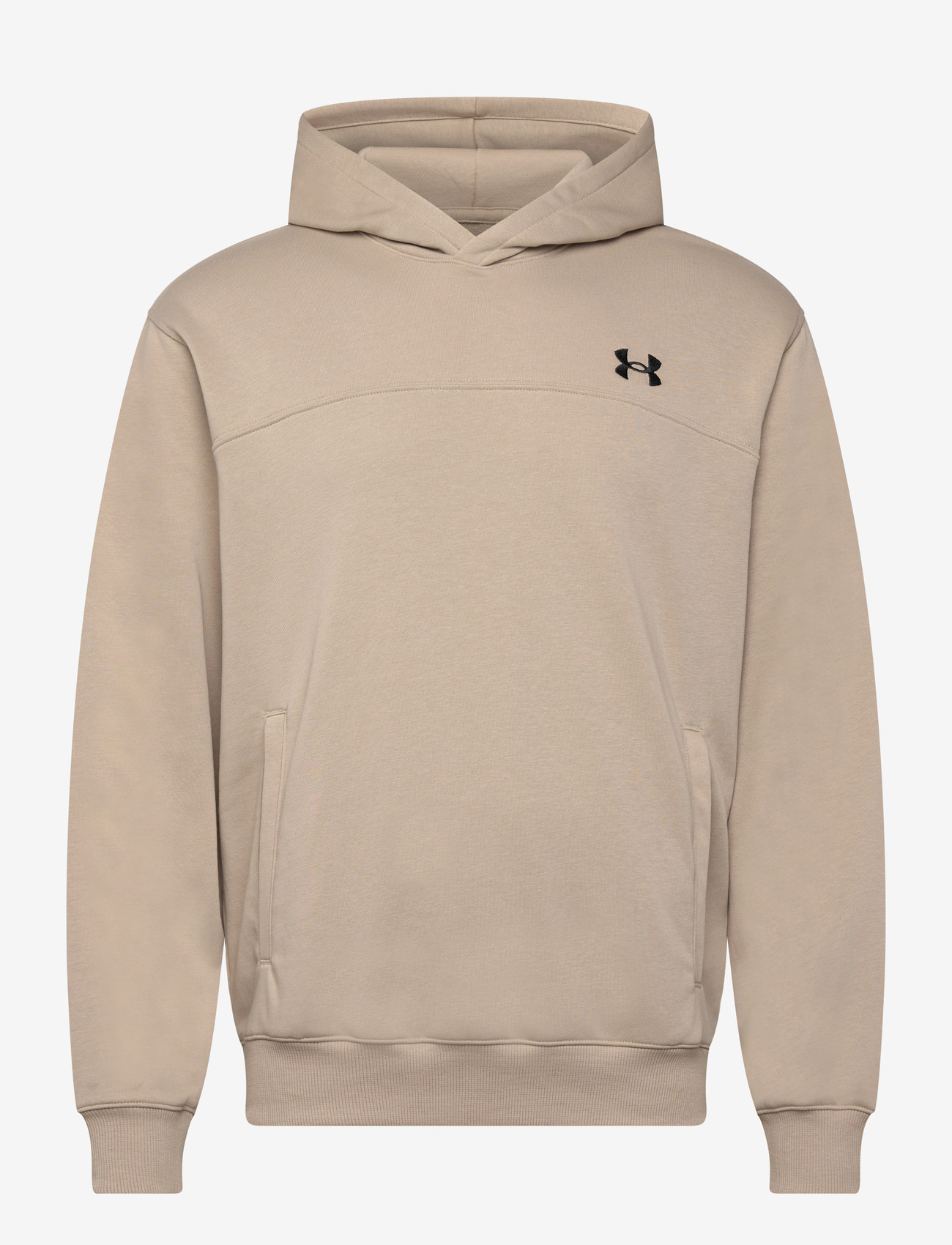 Under Armour - UA Rival LW Hoodie - tops - city khaki - 1