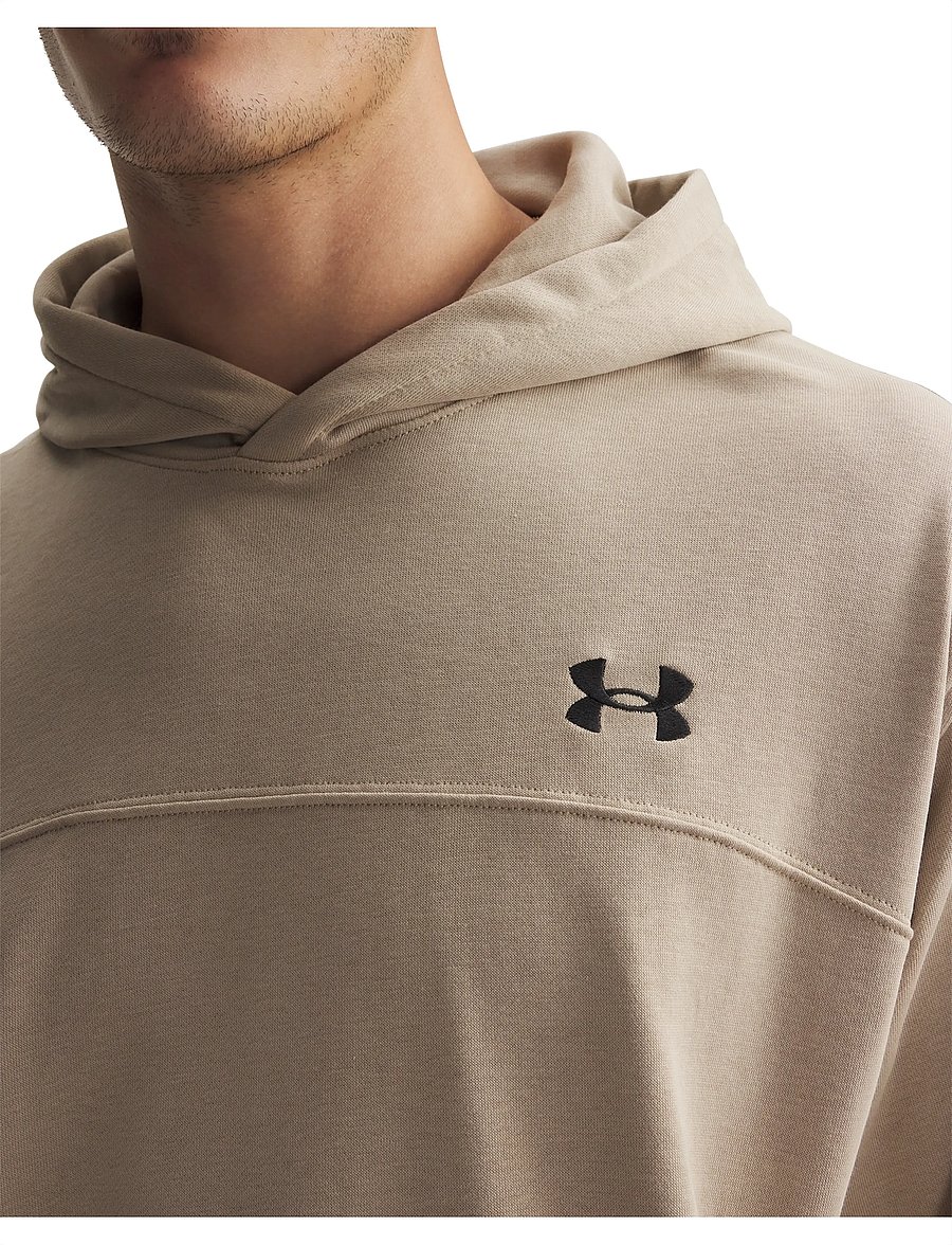Under Armour - UA Rival LW Hoodie - sweatshirts - city khaki - 4