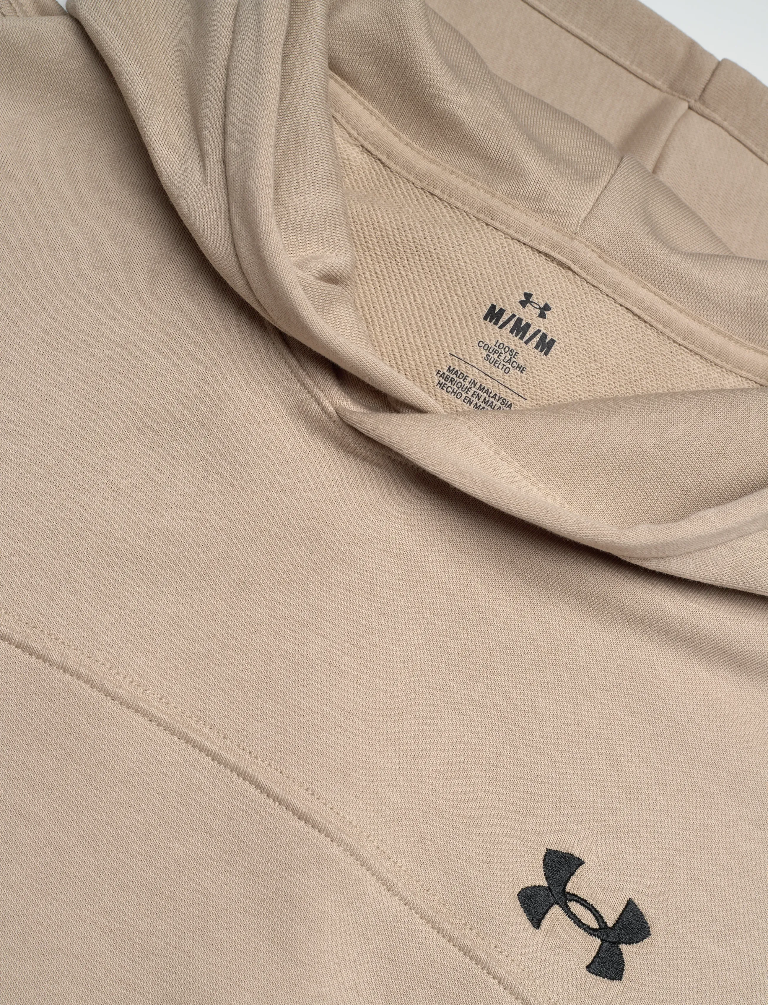 Under Armour - UA Rival LW Hoodie - tops - city khaki - 5