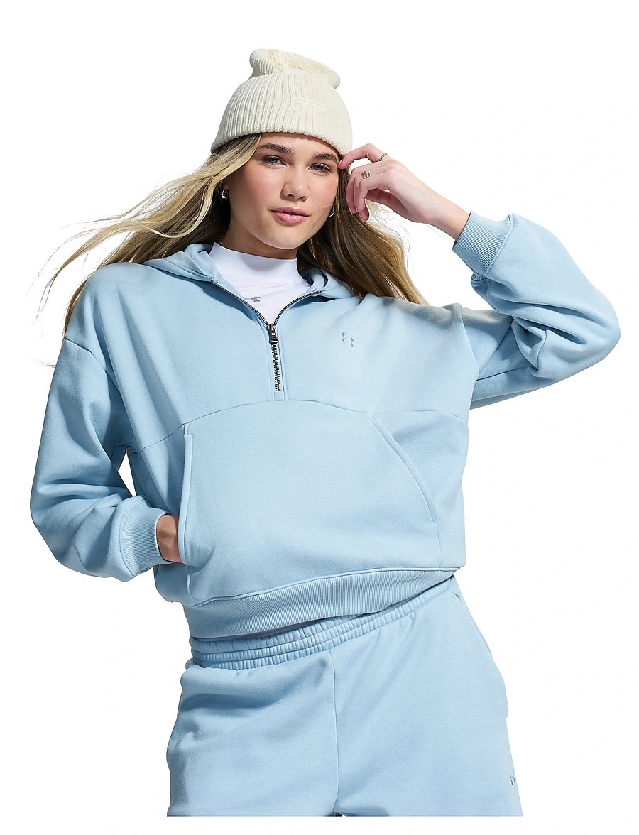 Under Armour - UA Icon Fleece HZ Hoodie - huvtröjor - blue fog - 5