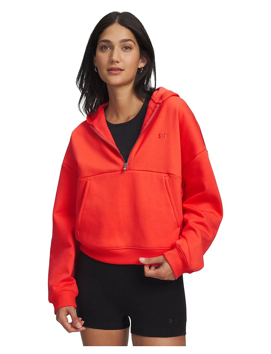 Under Armour - UA Icon Fleece HZ Hoodie - oberteile - venom red - 0