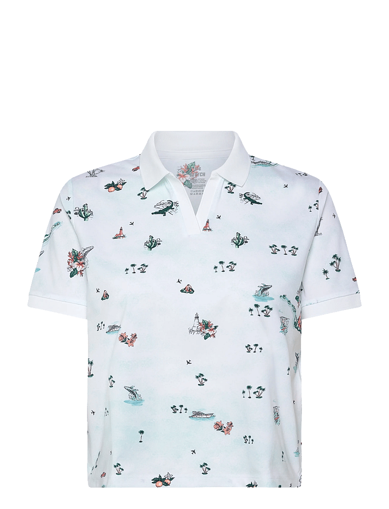 Under Armour - UA Drive Golf Trip Polo - oberteile & t-shirts - white - 1