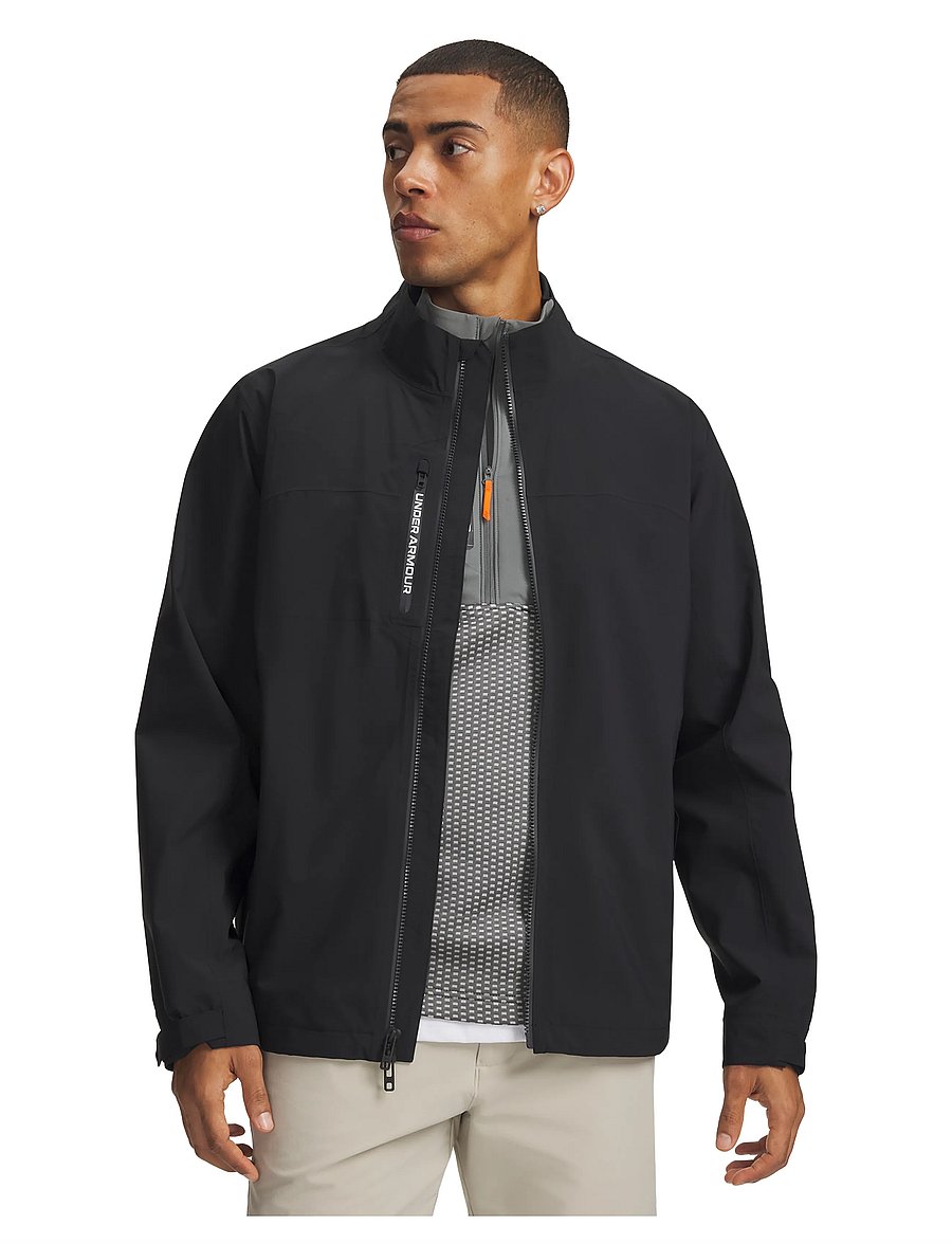 Under Armour - UA Drive Pro Rain Jacket - golfijakid - black - 0
