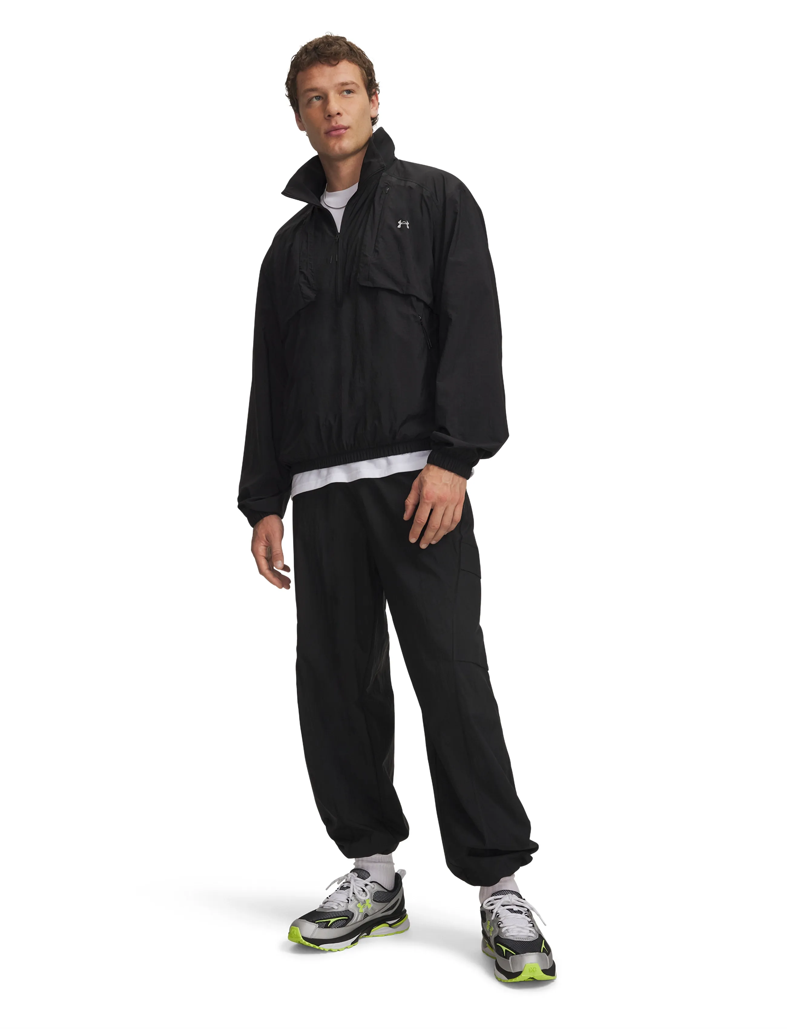 Under Armour - UA Unstoppable WVN PNT SOLID - casual - ultimate black - 4
