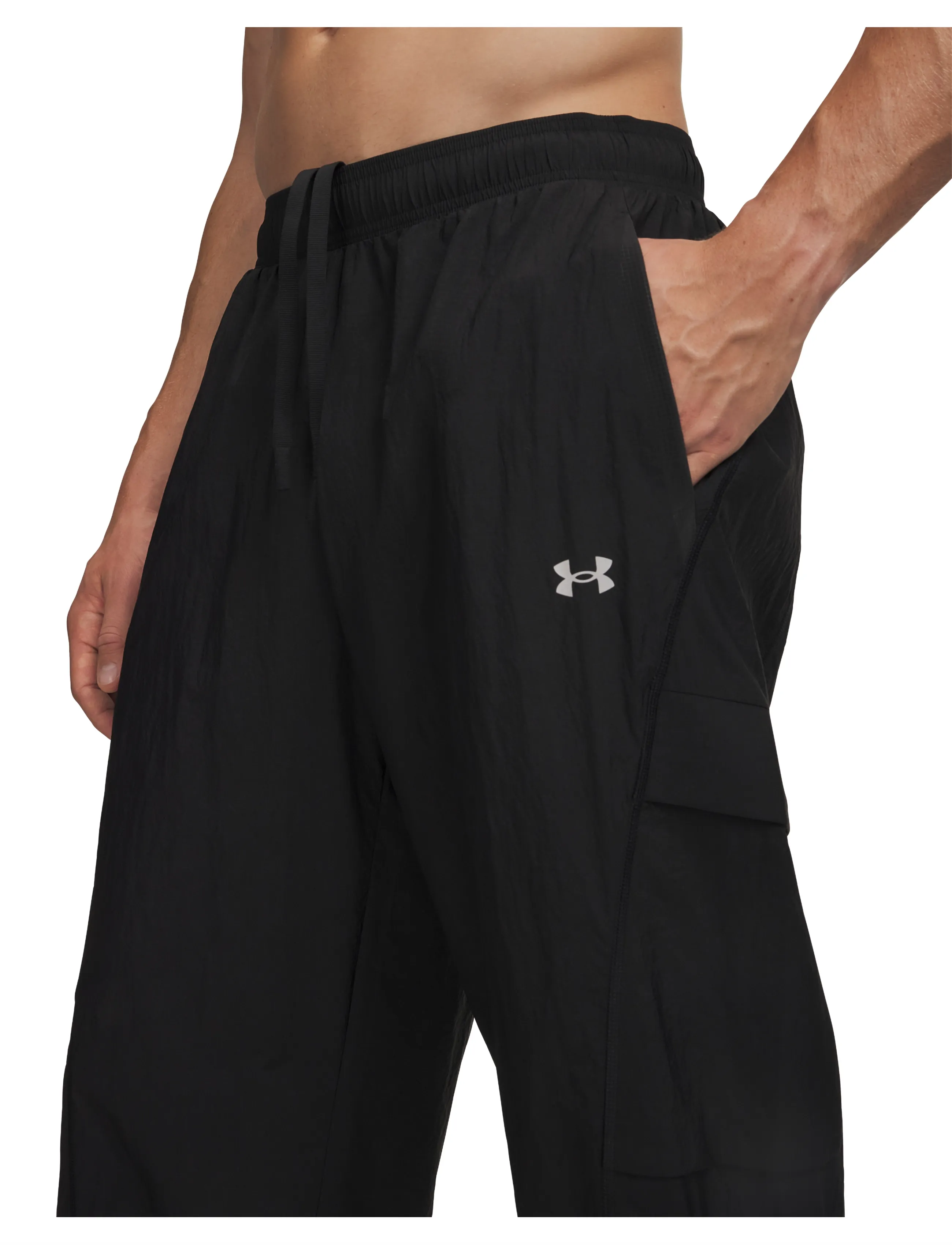 Under Armour - UA Unstoppable WVN PNT SOLID - casual - ultimate black - 5