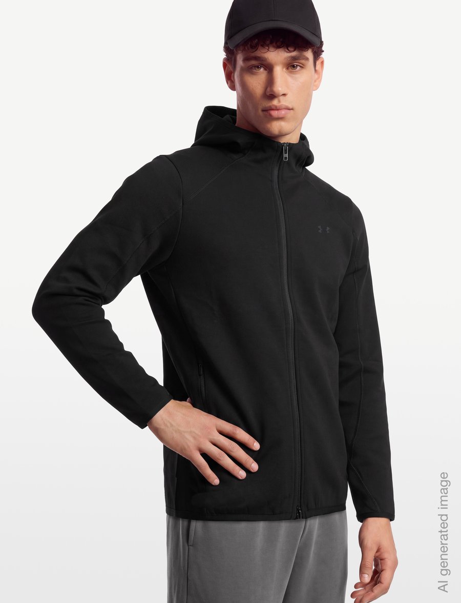 Under Armour - UA Unstoppable Flc FZ - kapuzenpullover - black - 3
