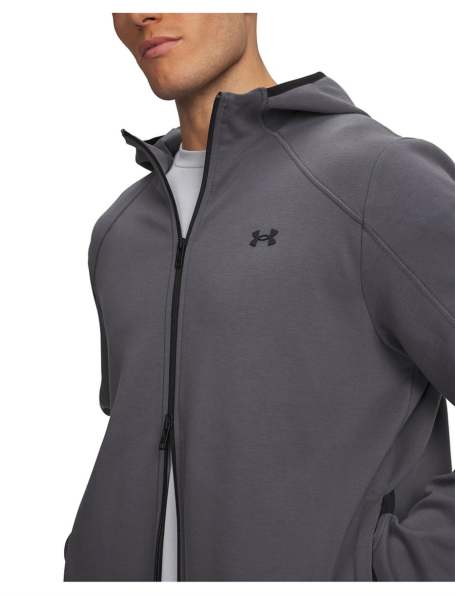 Under Armour - UA Unstoppable Flc FZ - huvtröjor - castlerock - 3