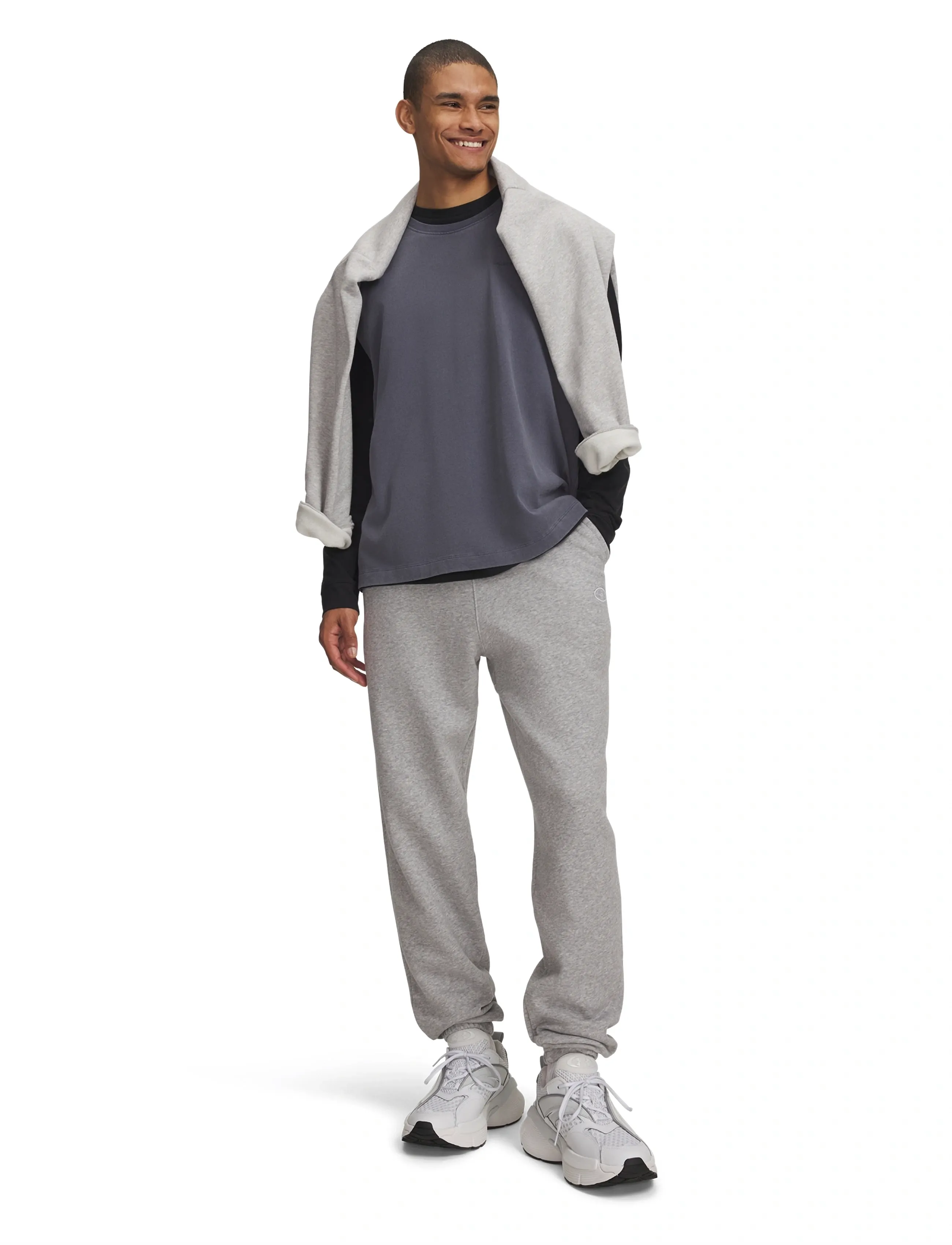 Under Armour - UA Rival Flc Pants - pants - black medium heather - 4