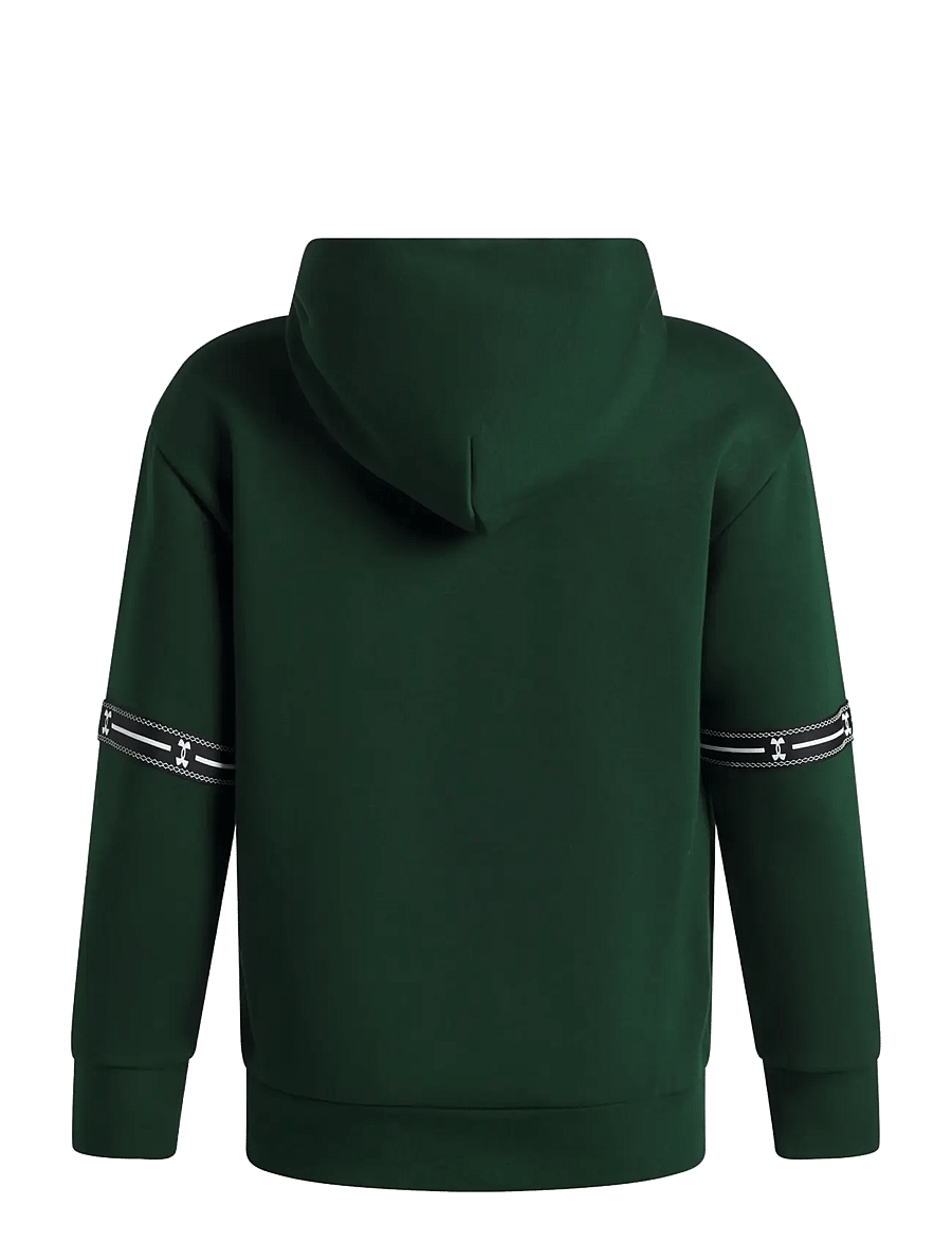 Under Armour - UA B ICON FLC TAPED HD - kapuutsiga dressipluusid - forest green - 1