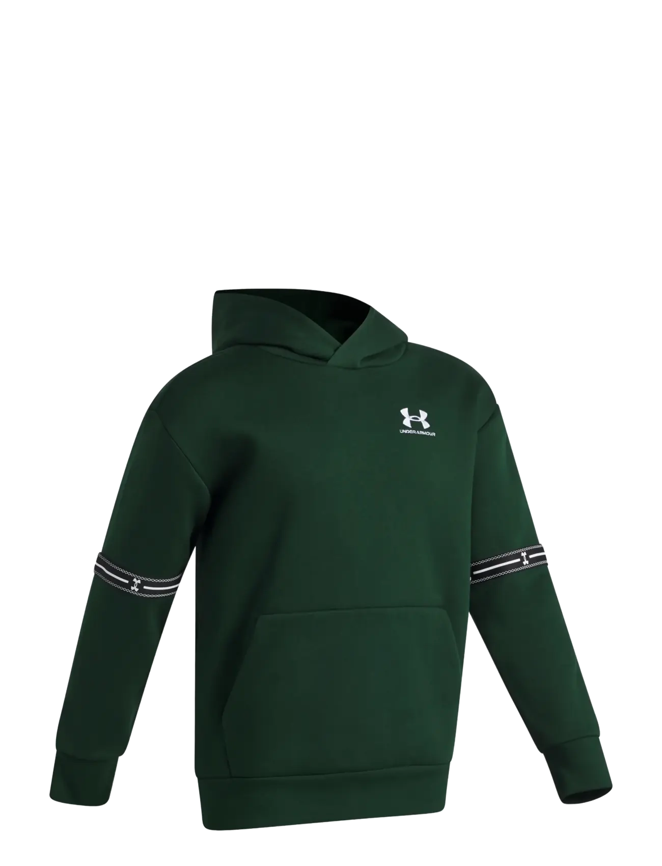 Under Armour - UA B ICON FLC TAPED HD - kapuutsiga dressipluusid - forest green - 2