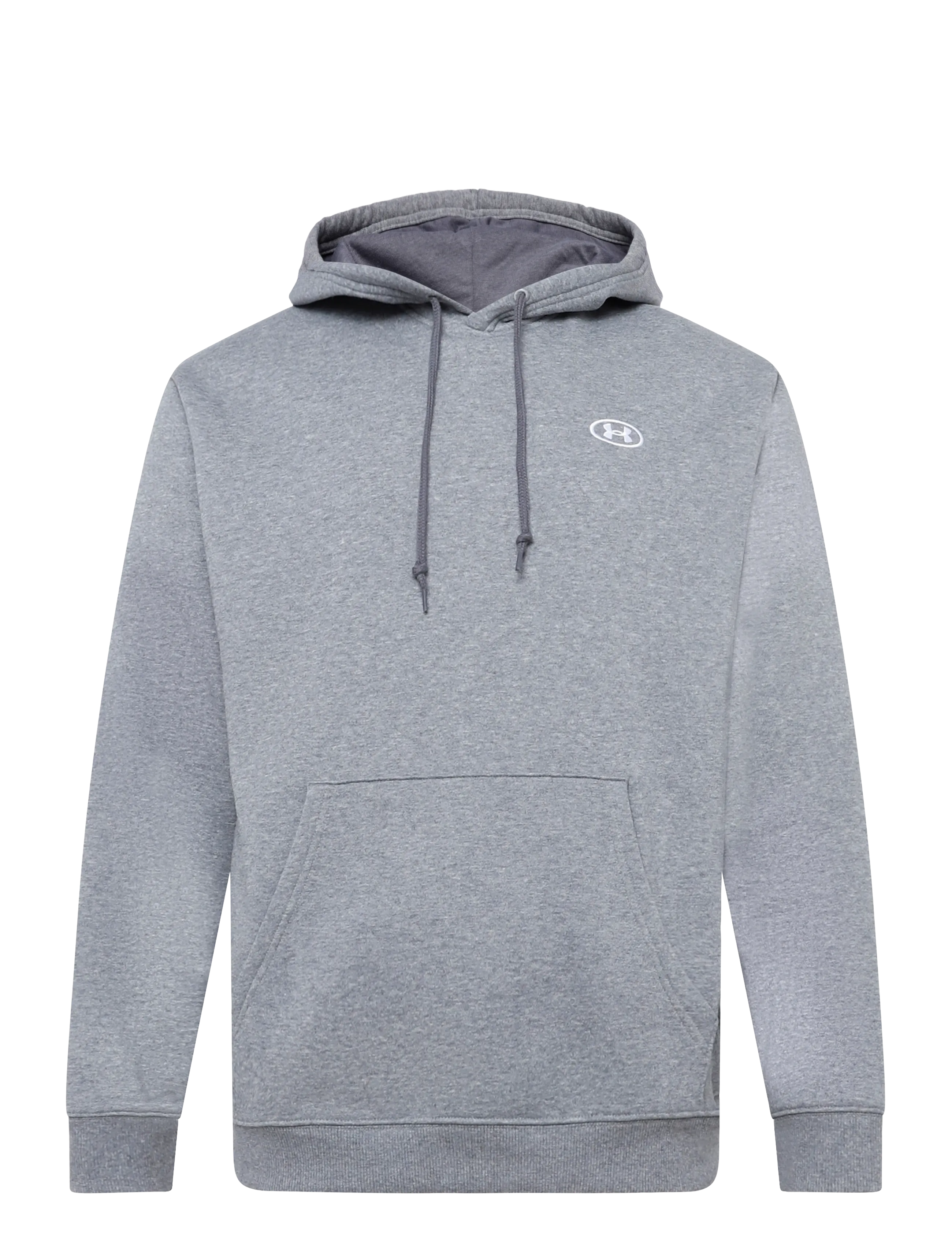 Under Armour - UA Rival Flc Hoodie - tops - castlerock light heather - 1