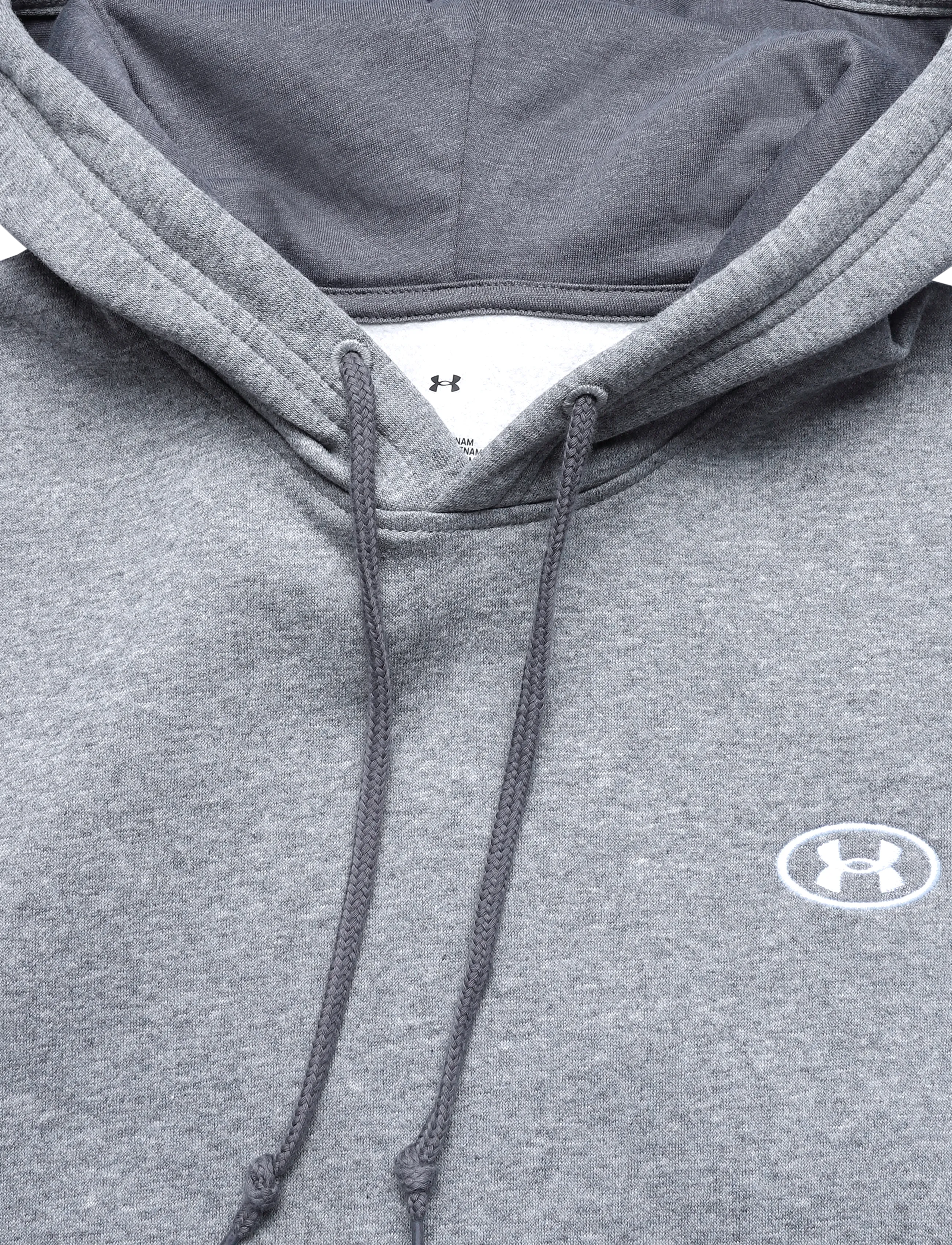 Under Armour - UA Rival Flc Hoodie - tops - castlerock light heather - 5